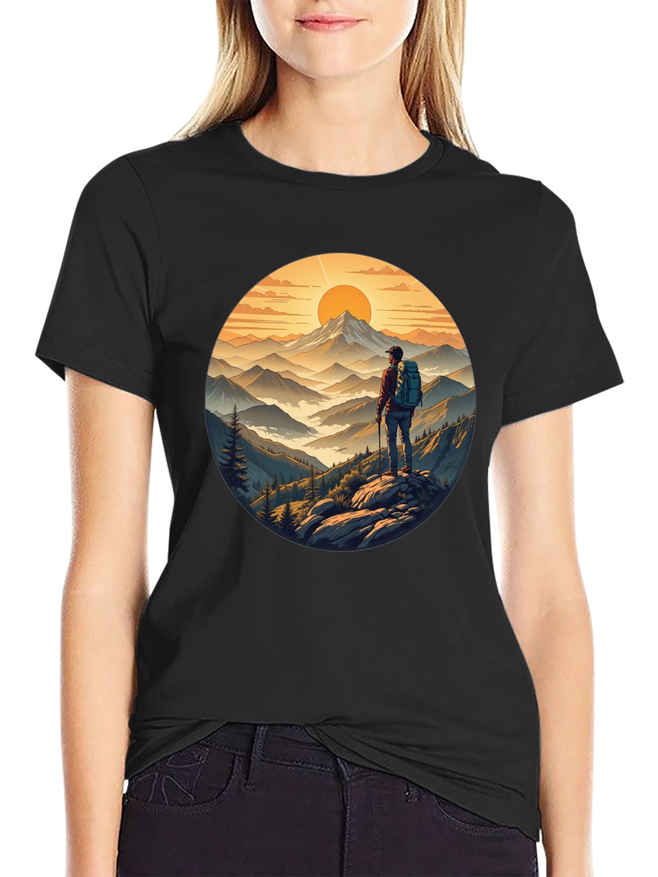 Mountains Hiker Graphic Tee