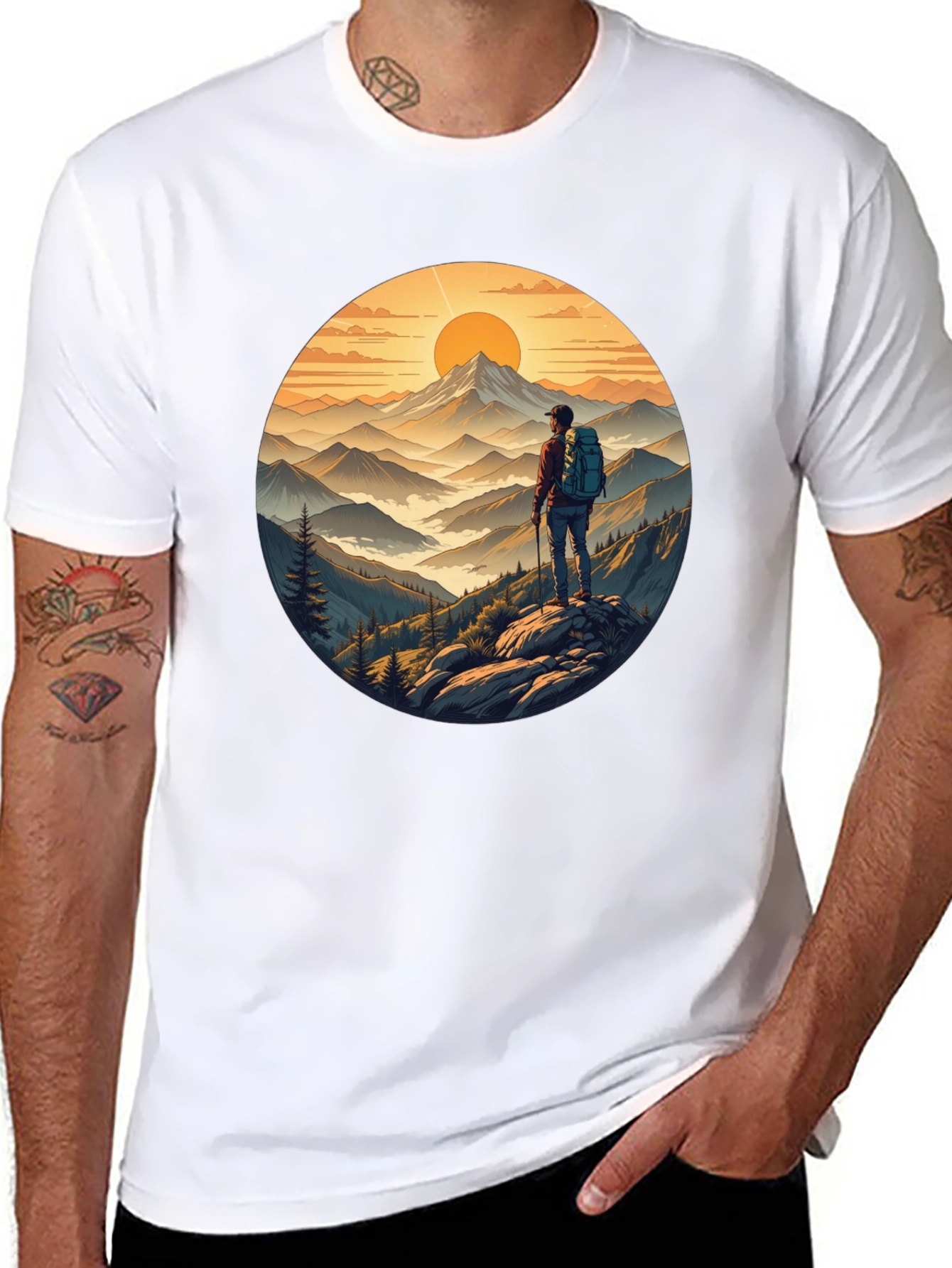 Mountains Hiker Graphic Tee