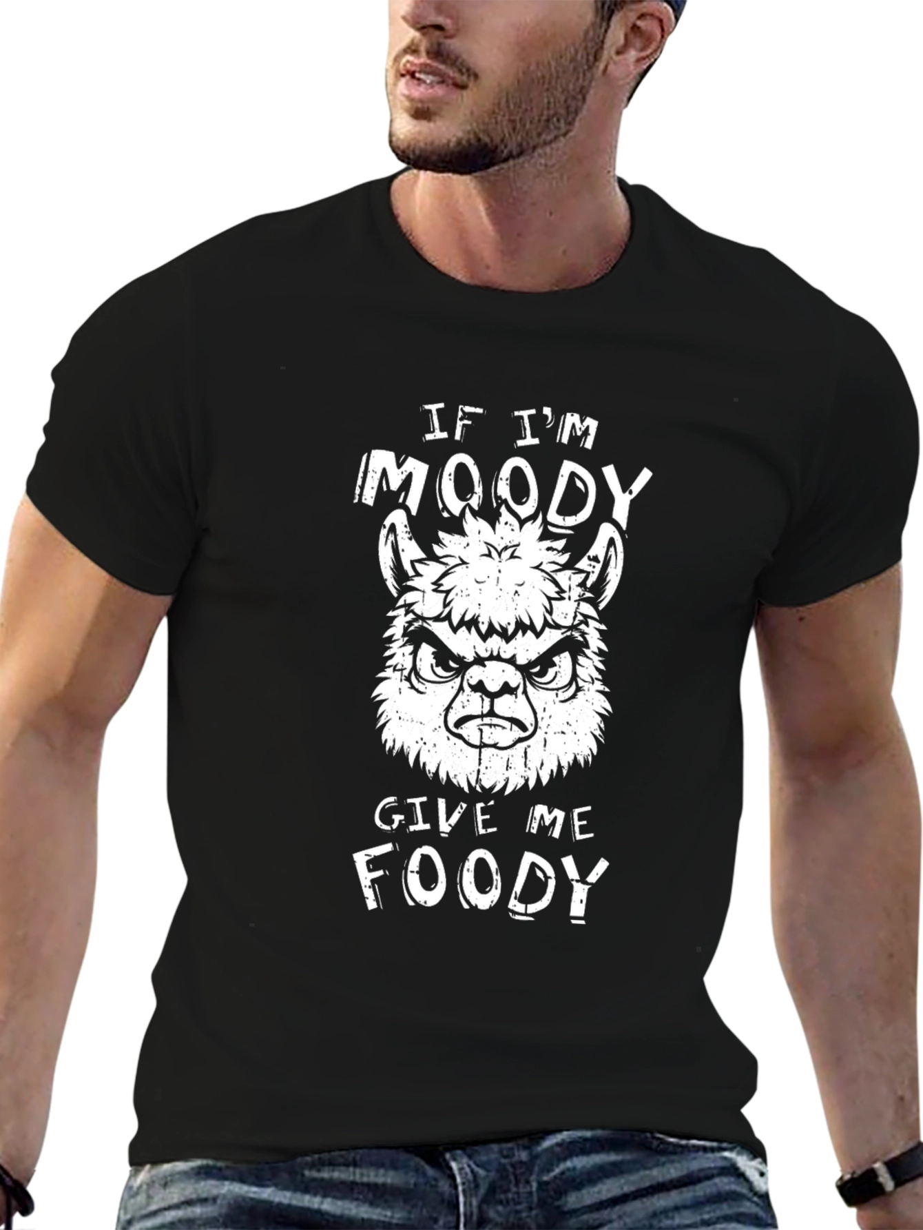 Moody Llama Funny Graphic T-Shirt