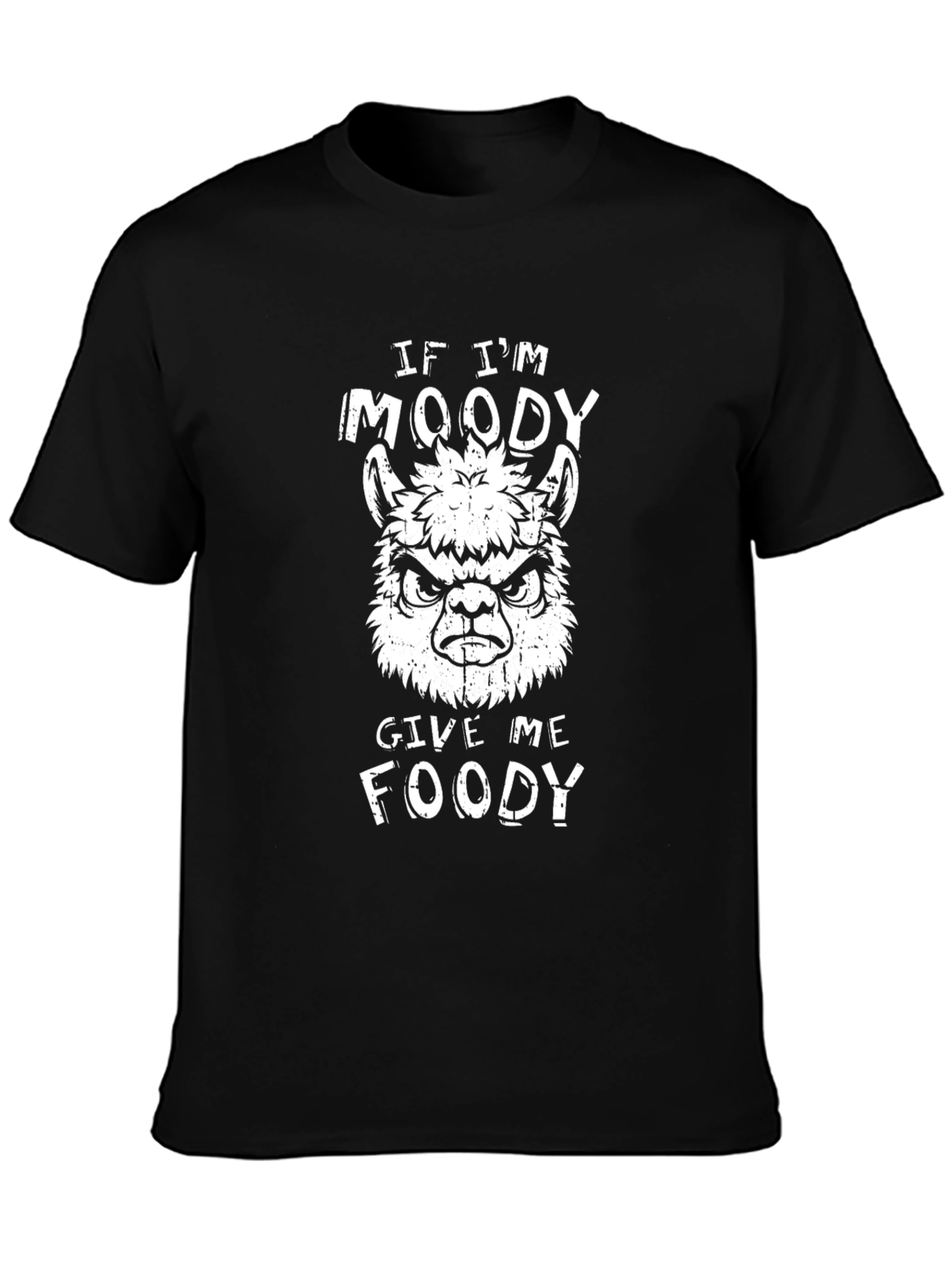 Moody Llama Funny Graphic T-Shirt