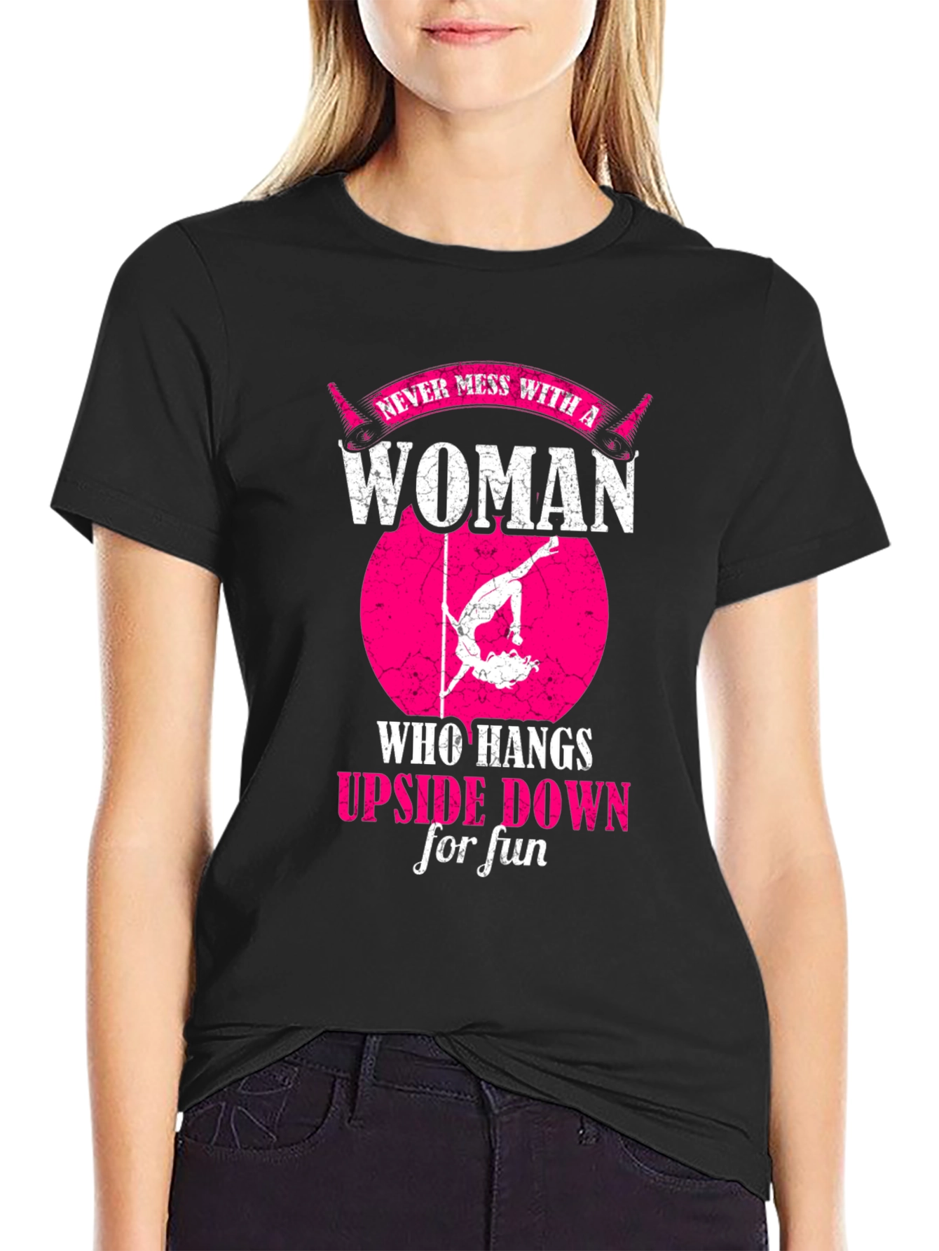 Woman Who Hangs Upside Down T-Shirt