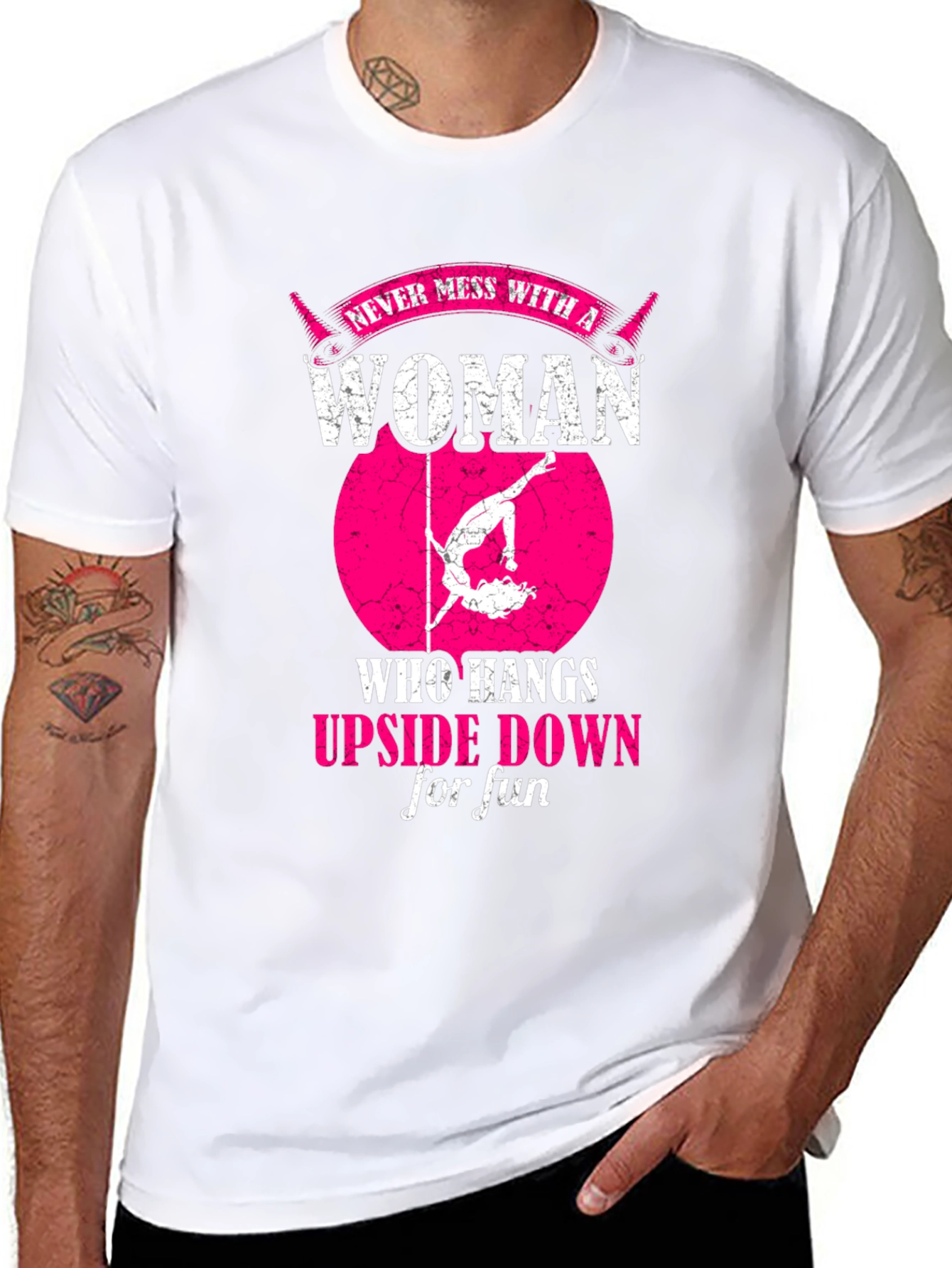 Woman Who Hangs Upside Down T-Shirt