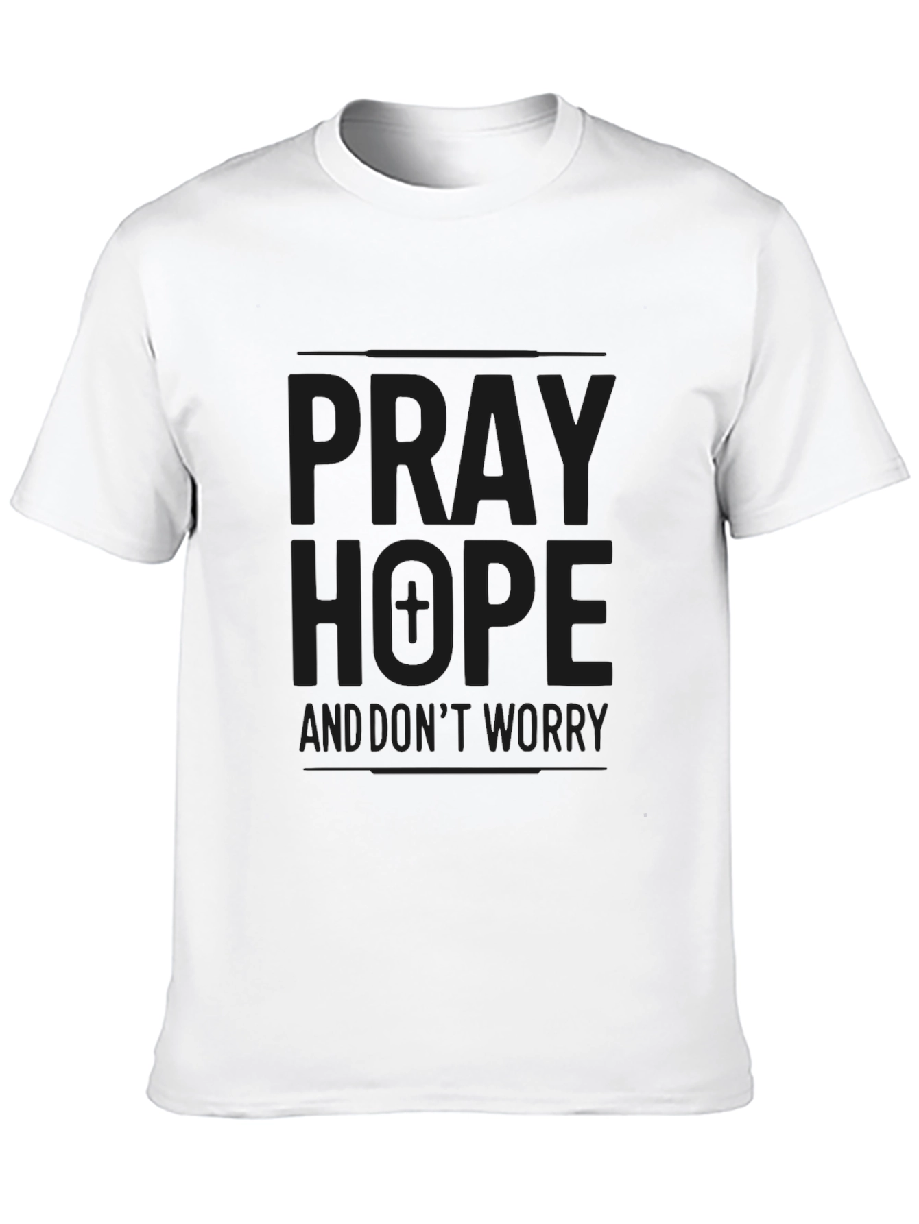 Pray Hope Worry Black T-Shirt