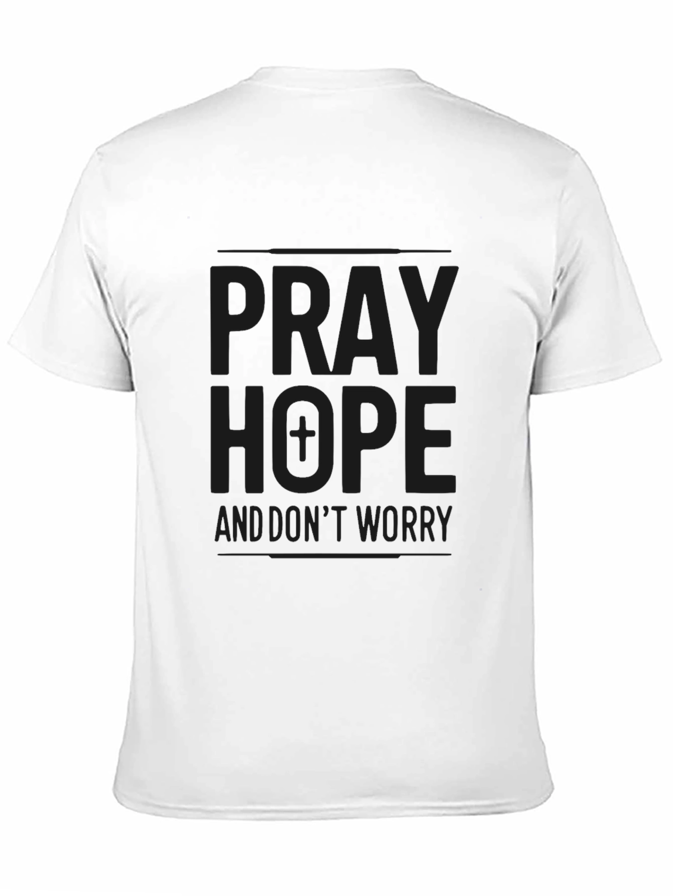 Pray Hope Worry Black T-Shirt