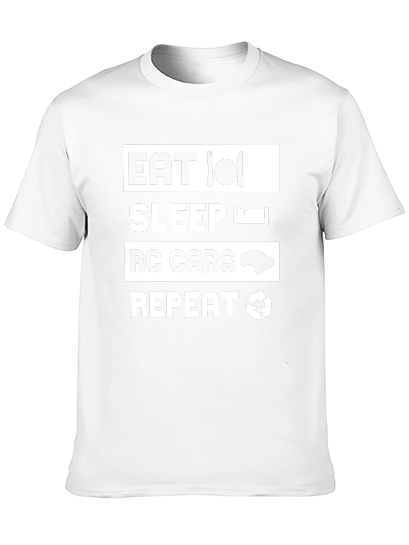 Eat Sleep RC Cars Repeat Black T-Shirt