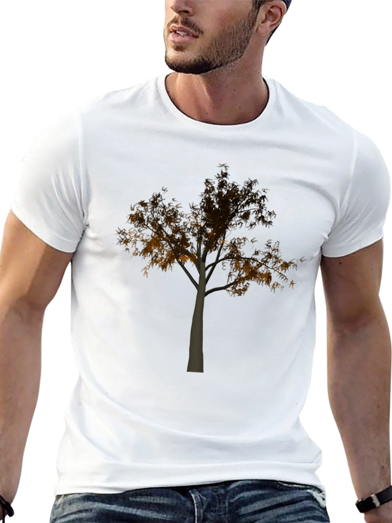 Tree Graphic Black T-Shirt