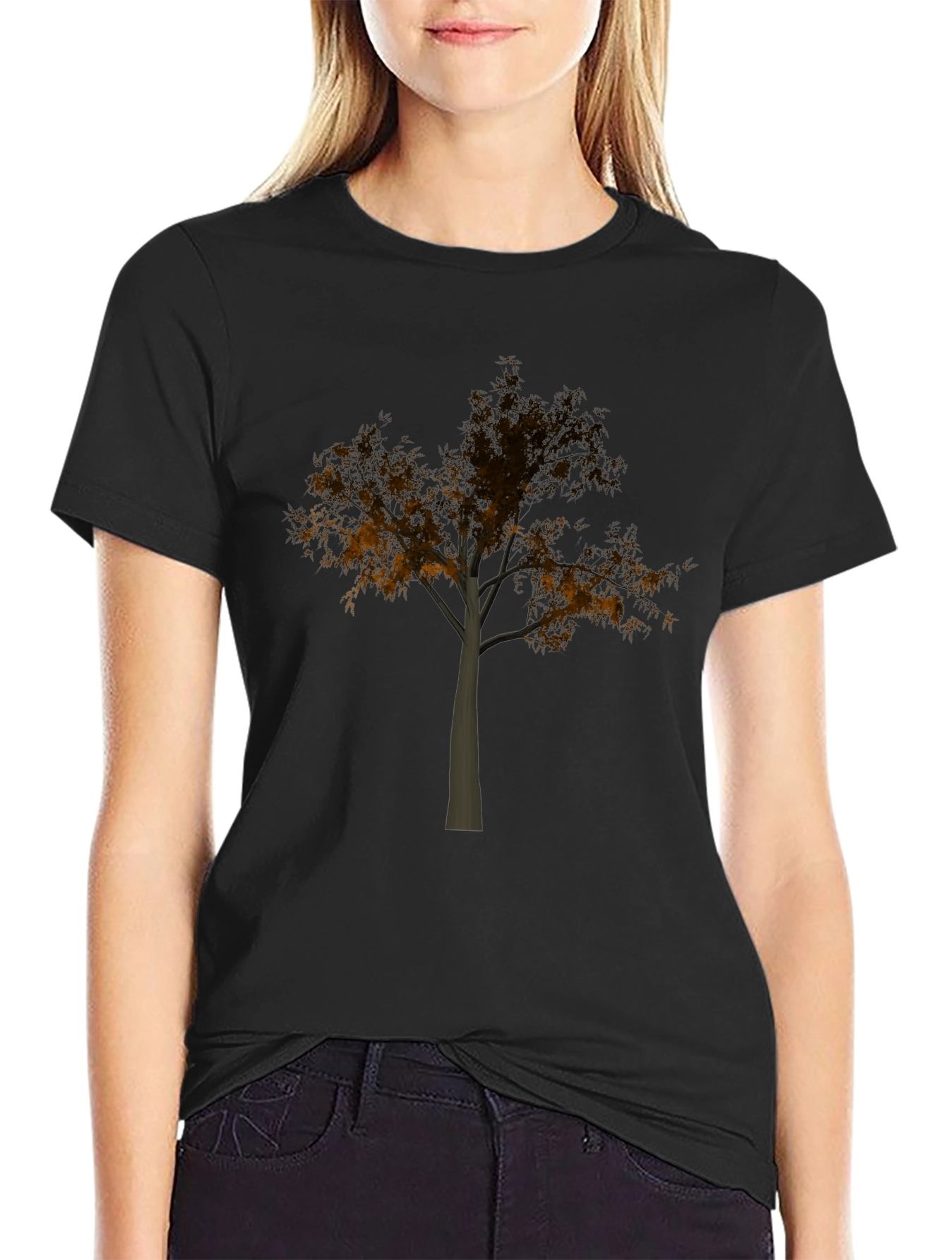 Tree Graphic Black T-Shirt