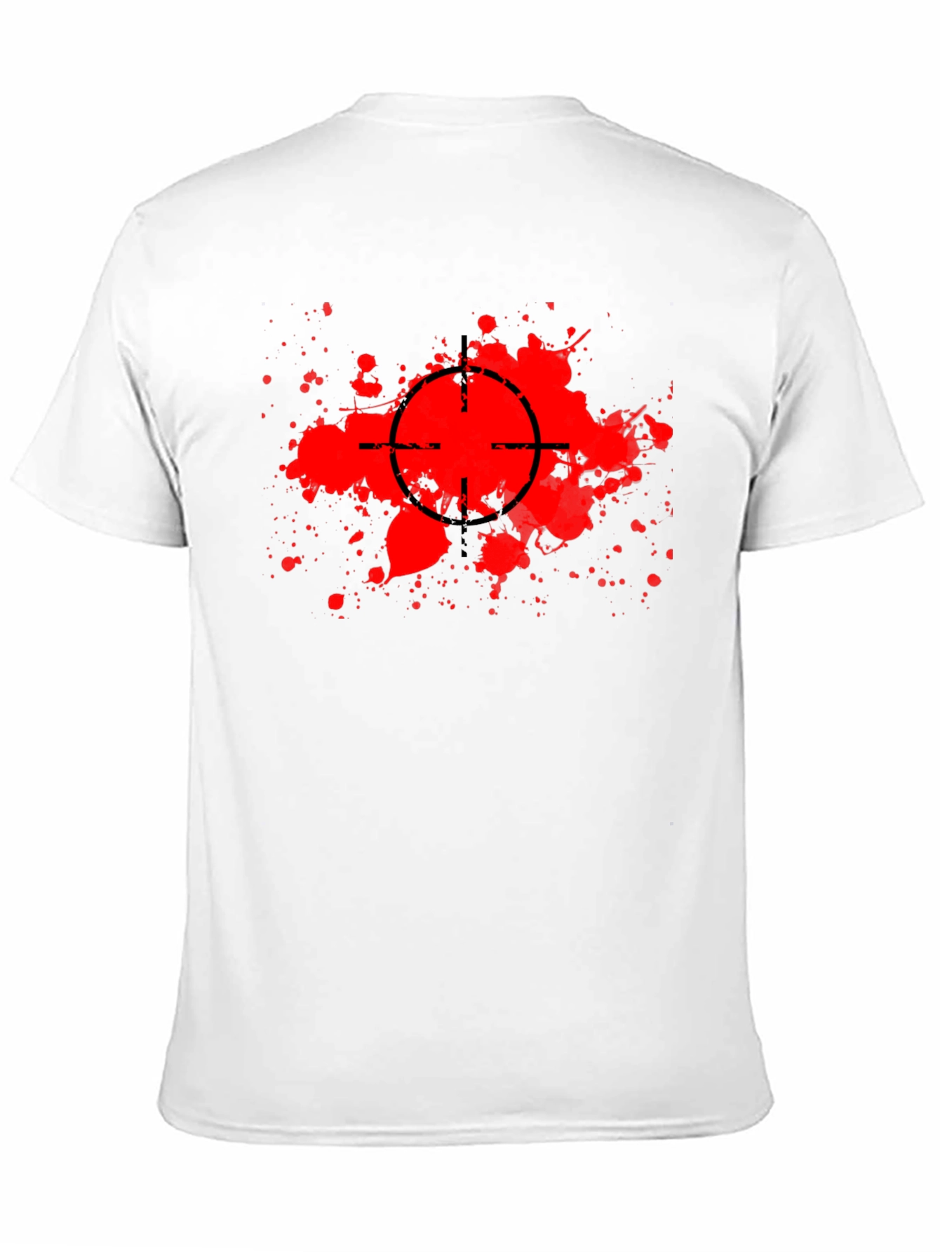 Target Splatter Graphic Black T-Shirt