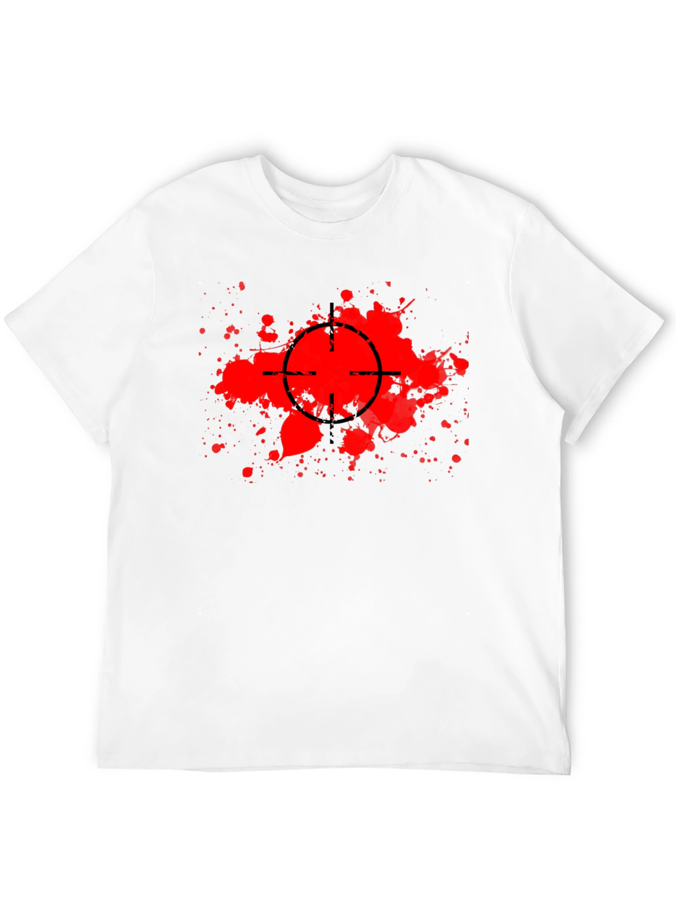 Target Splatter Graphic Black T-Shirt