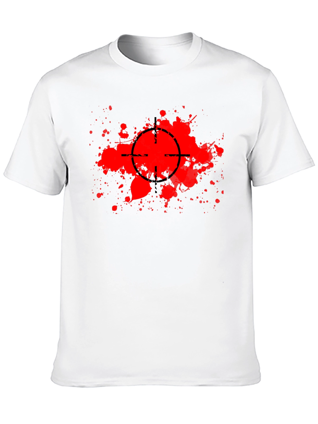 Target Splatter Graphic Black T-Shirt