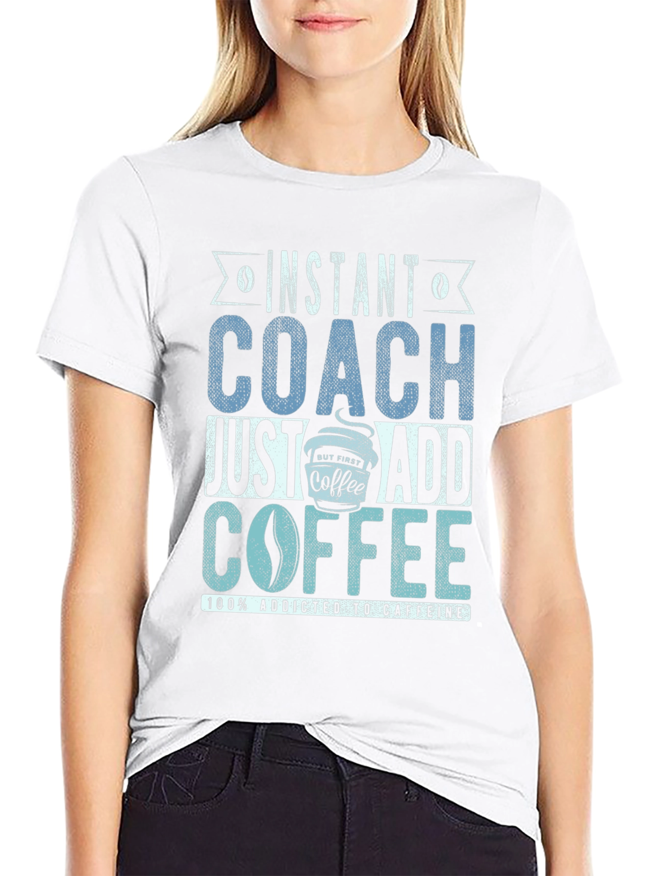Instant Coach Just Add Coffee Mens T-Shirt