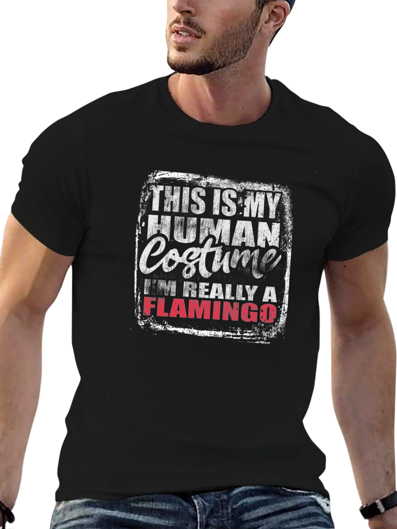 Flamingo Costume T-Shirt - Funny Animal Tee