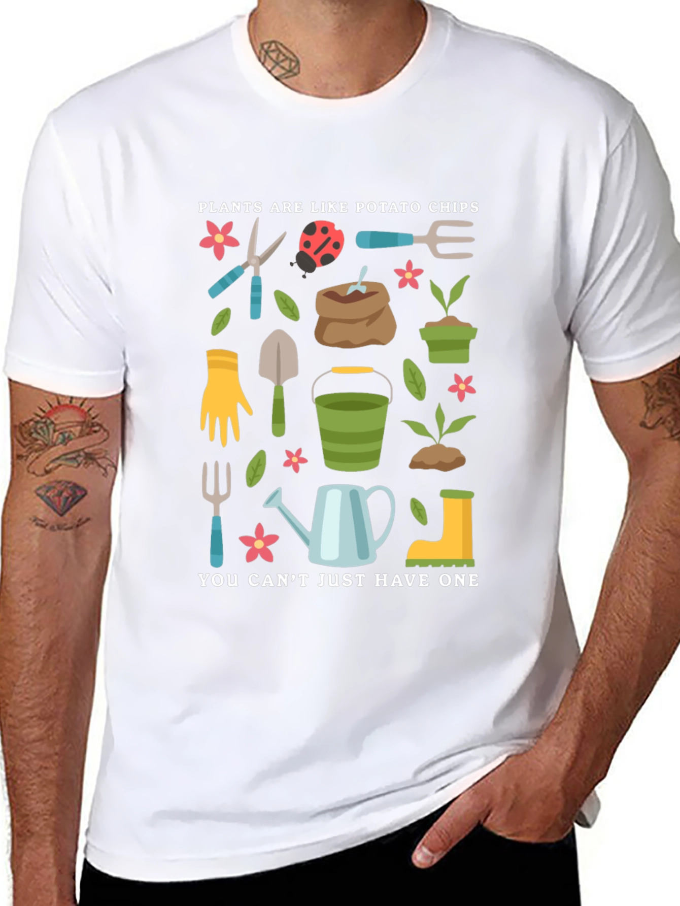 Gardening Lovers T-Shirt: Plants Are Like Potato Chips
