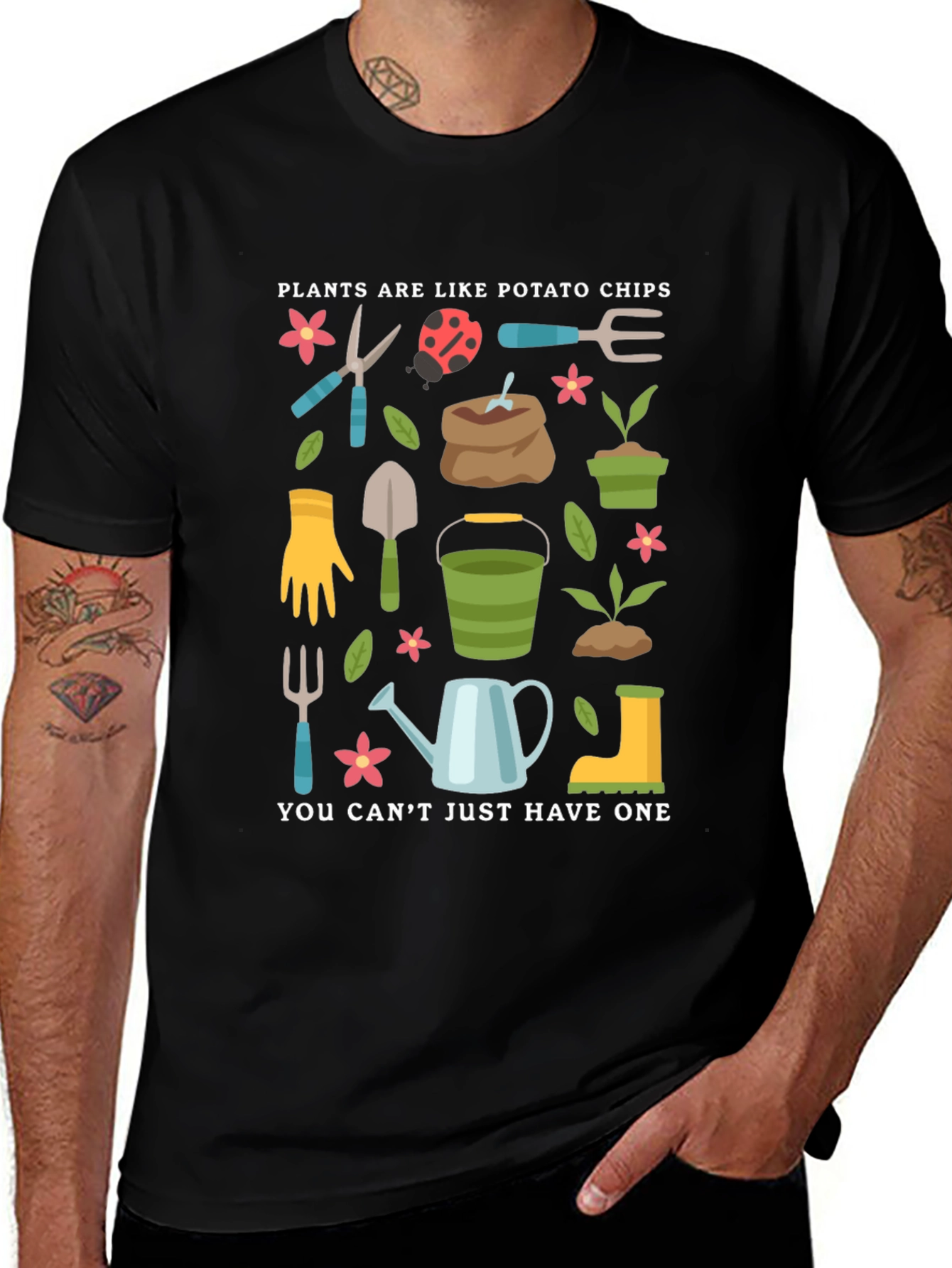 Gardening Lovers T-Shirt: Plants Are Like Potato Chips