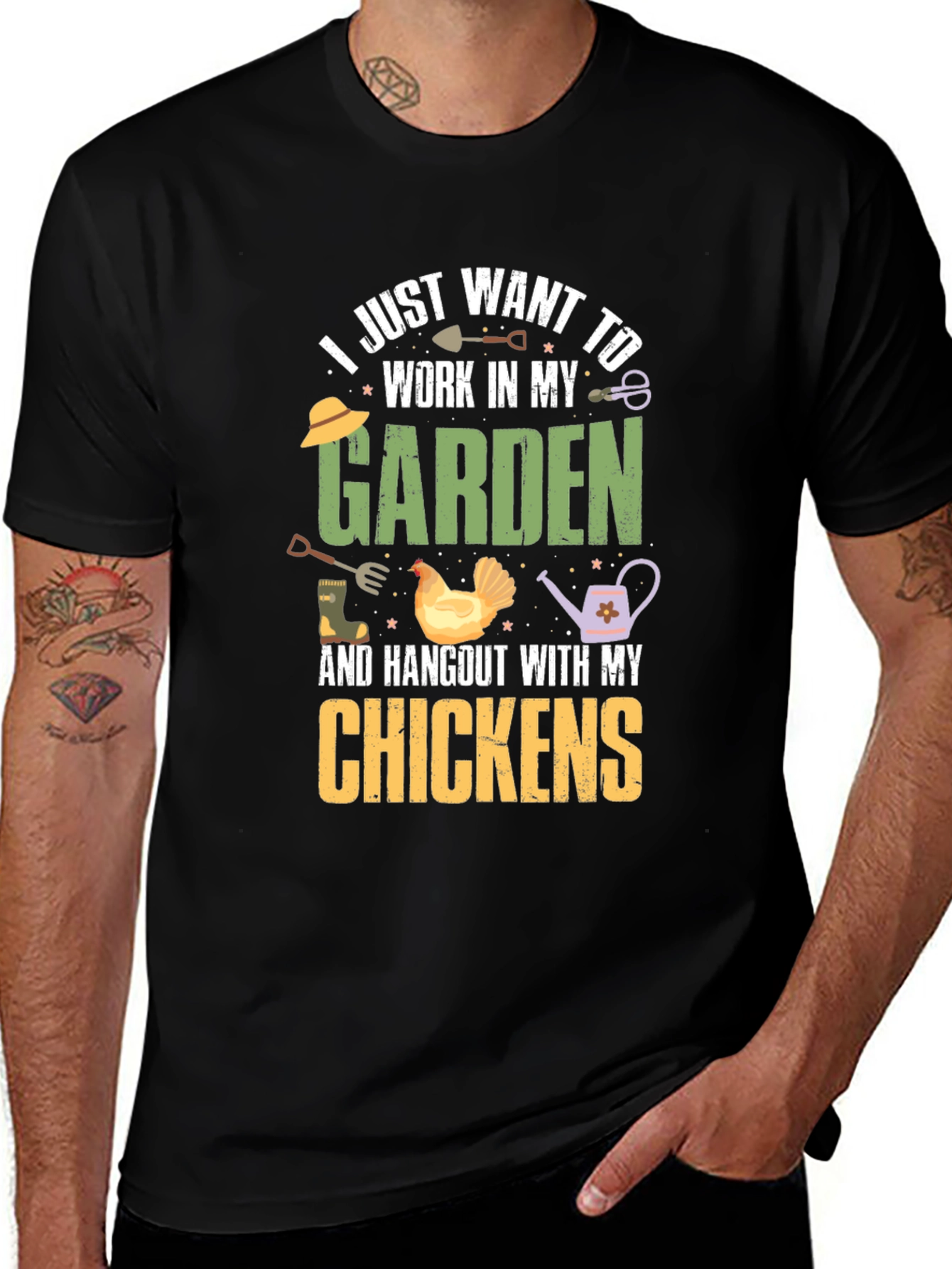 Gardening and Chicken Lover T-Shirt