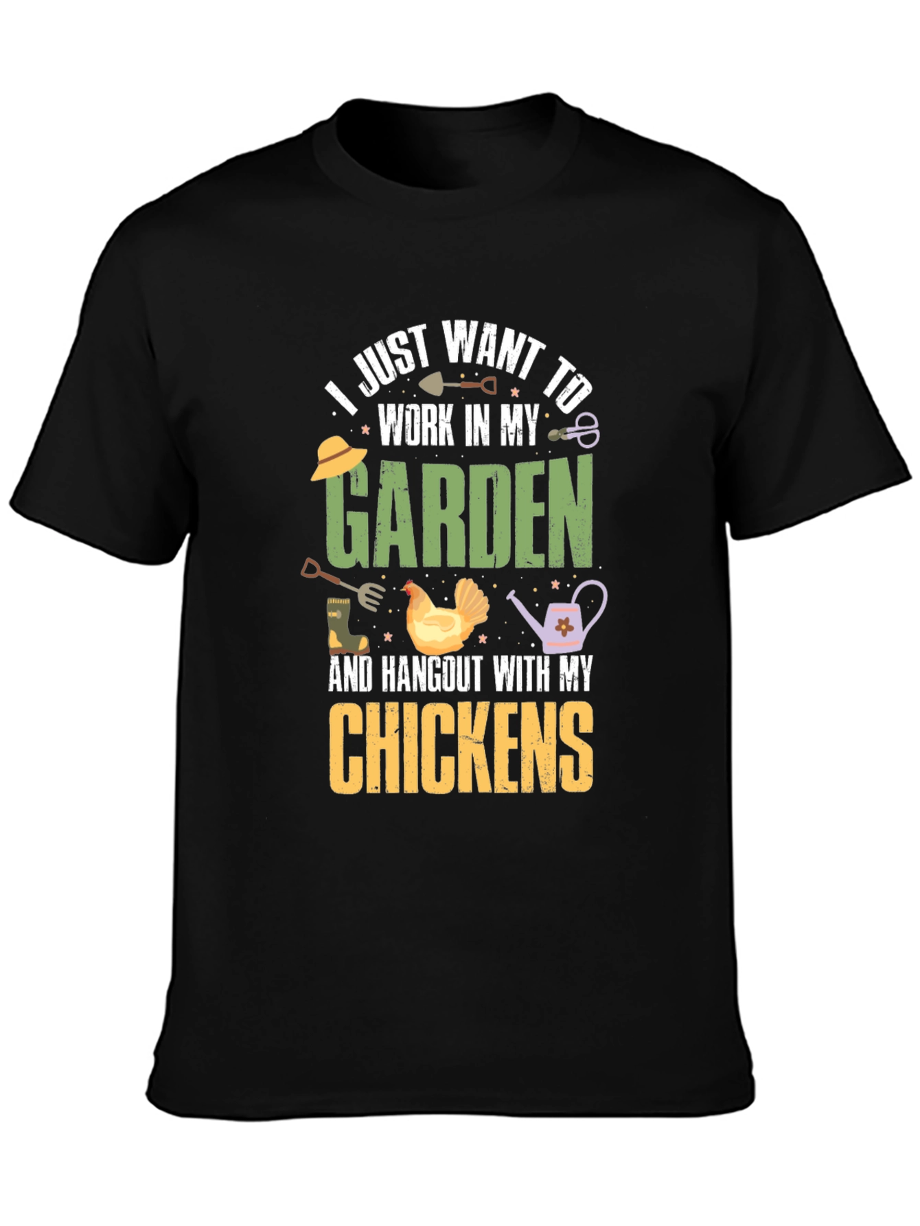Gardening and Chicken Lover T-Shirt