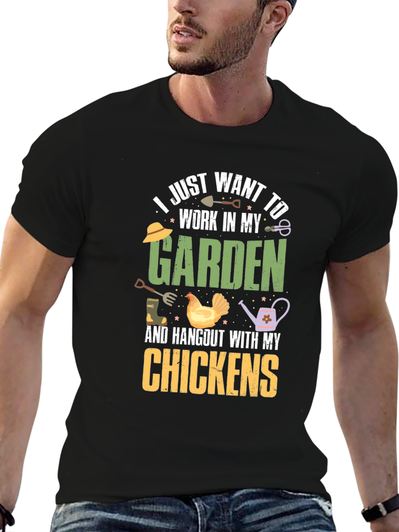 Gardening and Chicken Lover T-Shirt