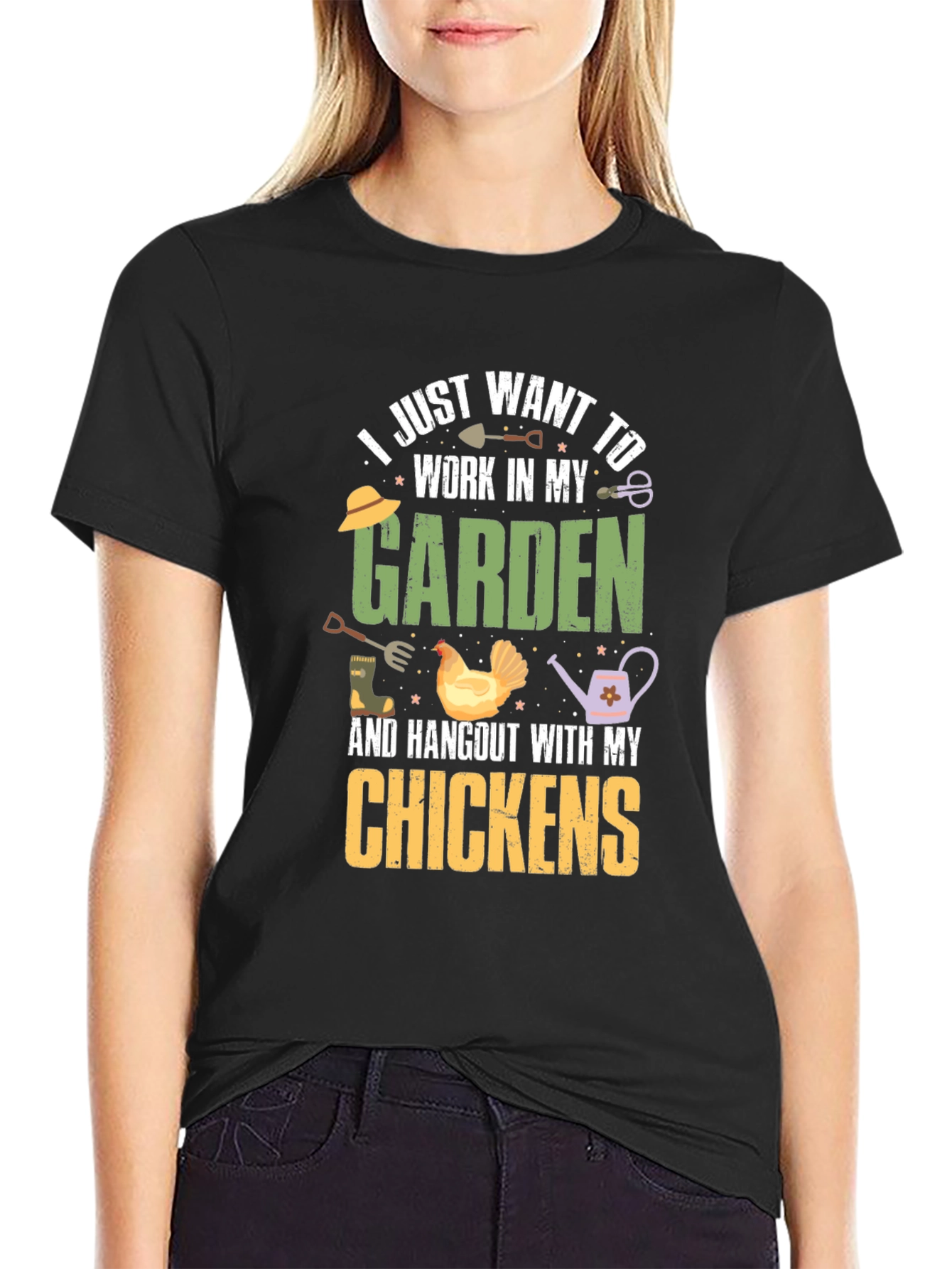 Gardening and Chicken Lover T-Shirt