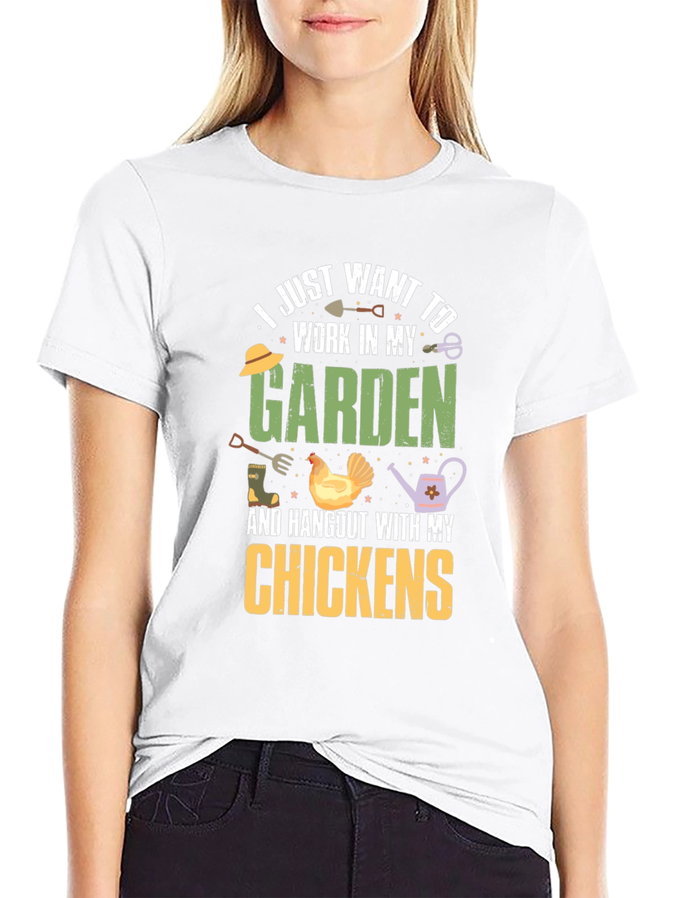 Gardening and Chicken Lover T-Shirt