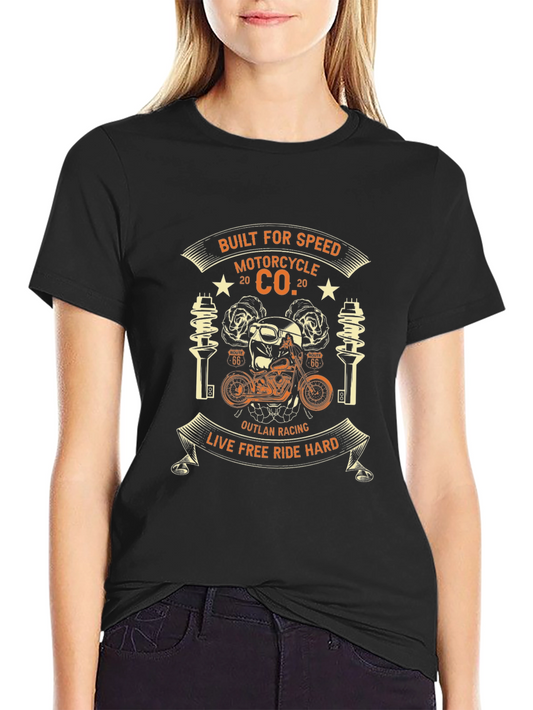Built for Speed Motorcycle Graphic T-Shirt