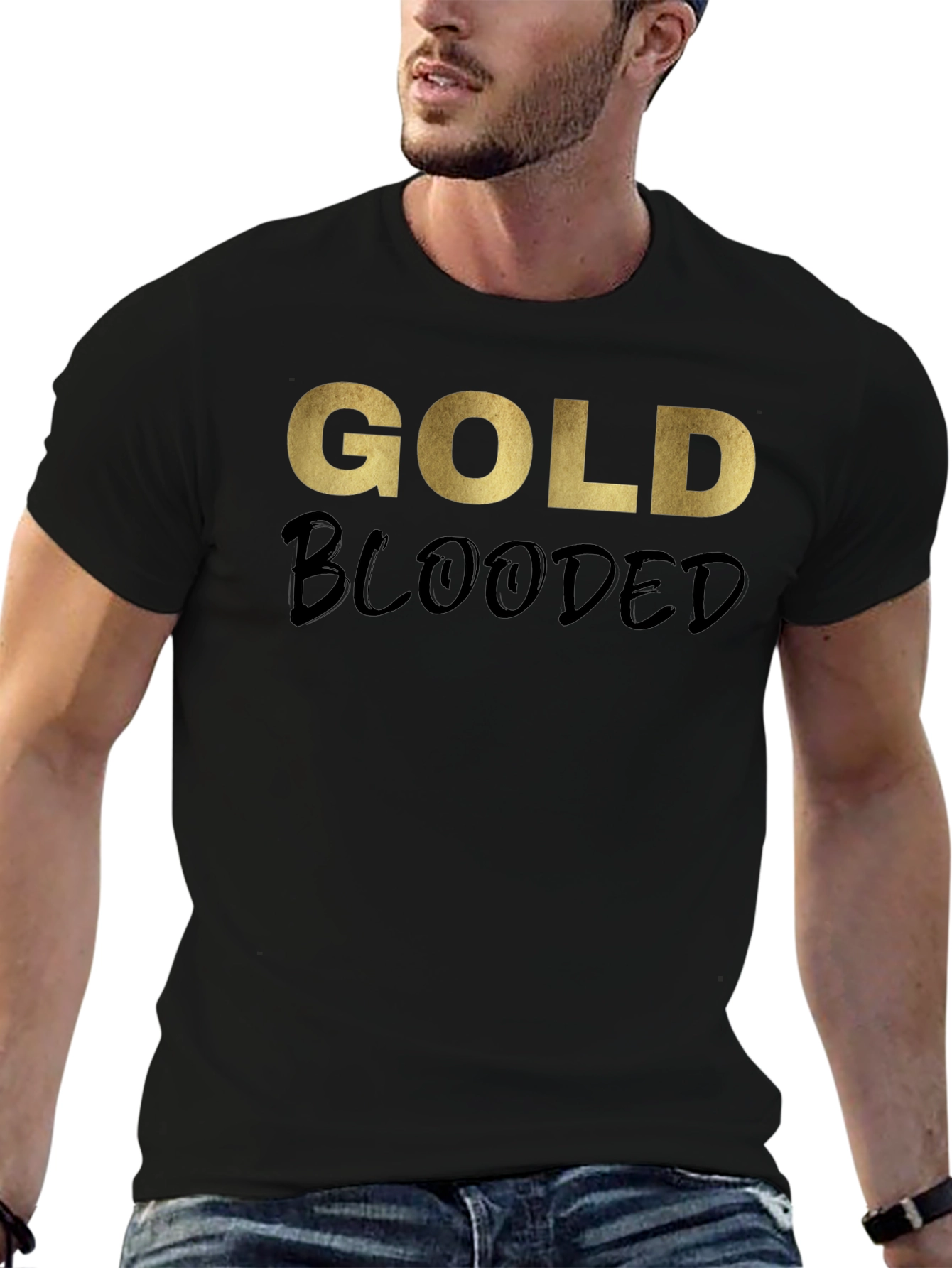 Gold Blooded T-Shirt - Stylish Graphic Tee