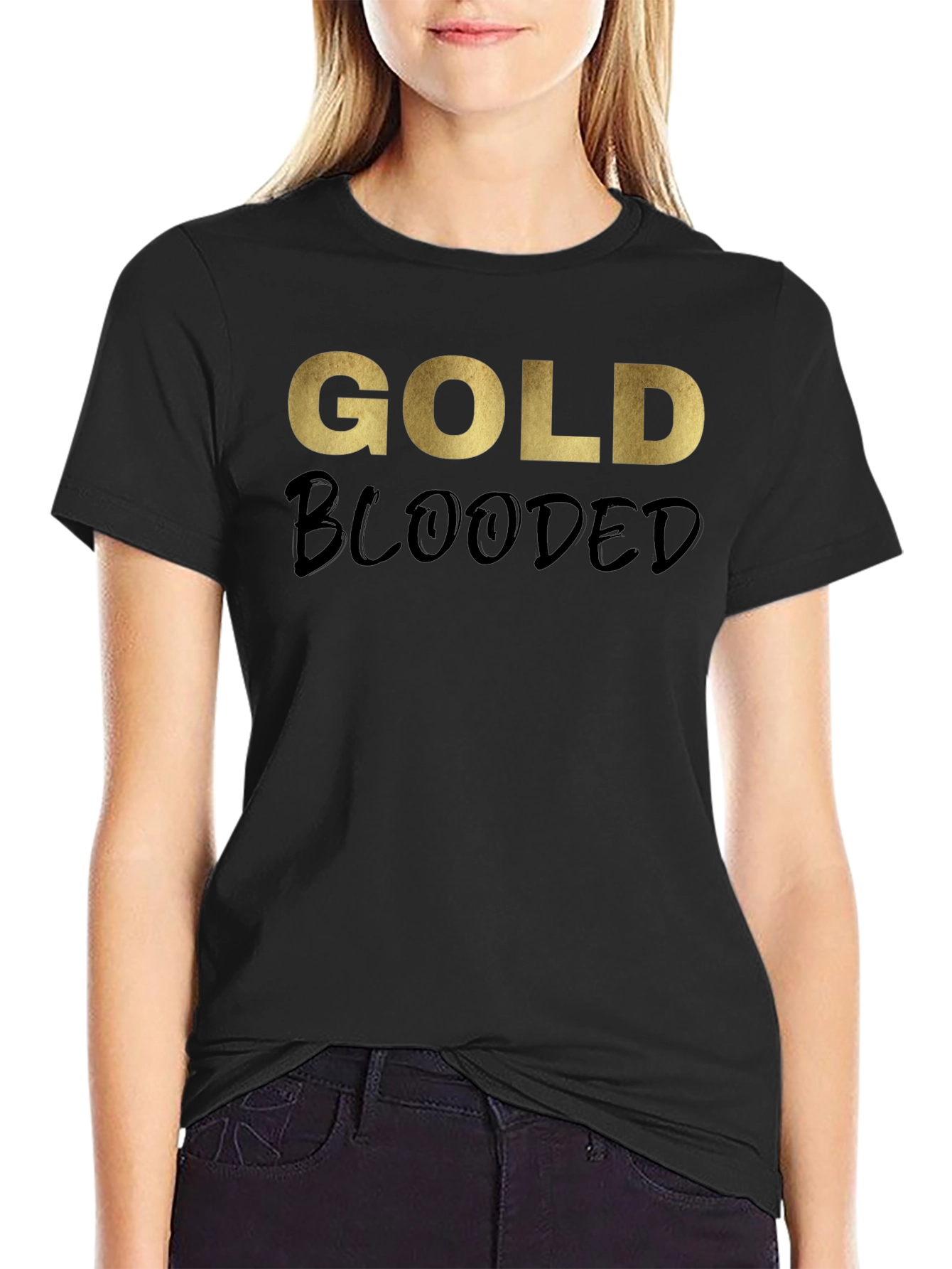 Gold Blooded T-Shirt - Stylish Graphic Tee