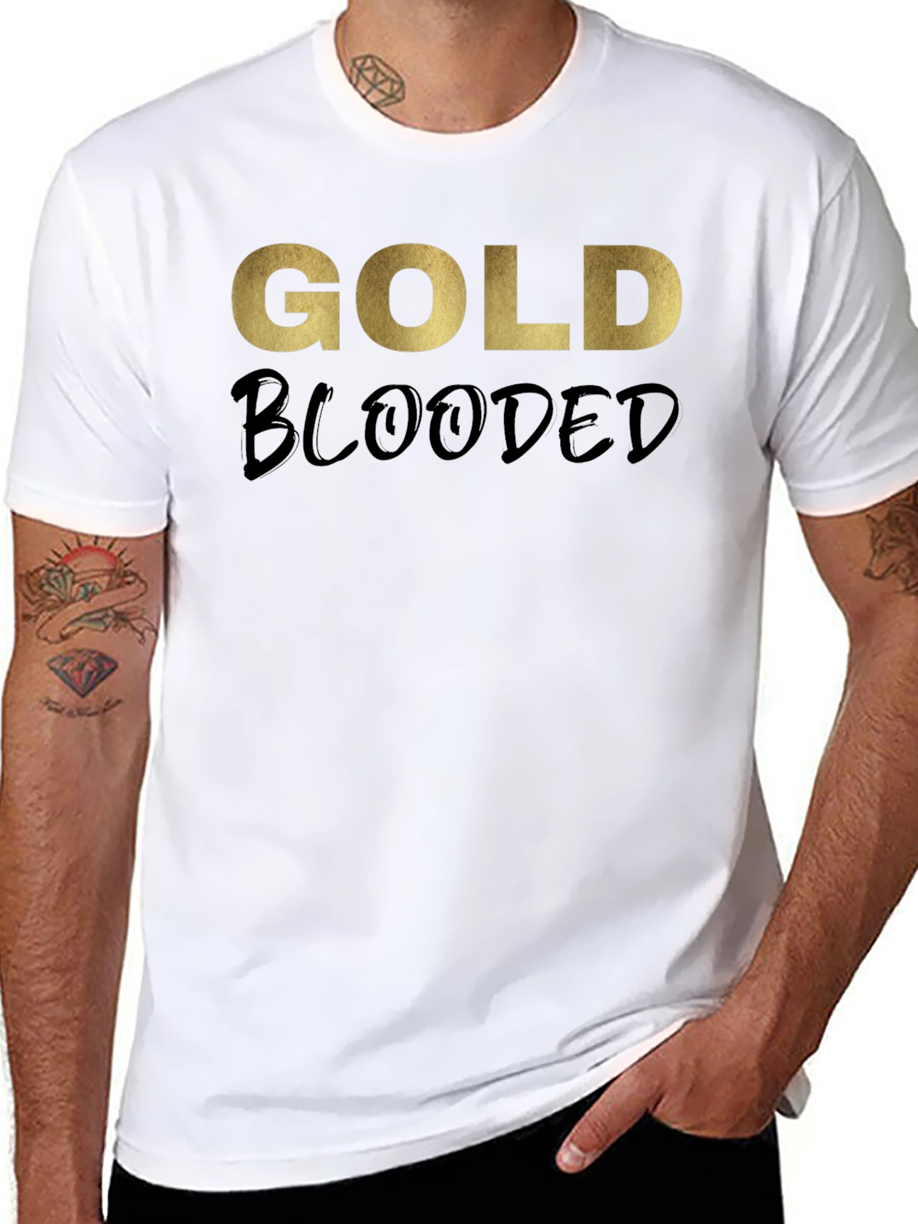 Gold Blooded T-Shirt - Stylish Graphic Tee