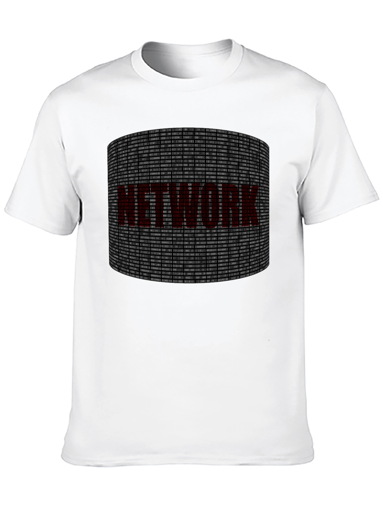Network Binary Code Graphic Tee - Geek T-Shirt