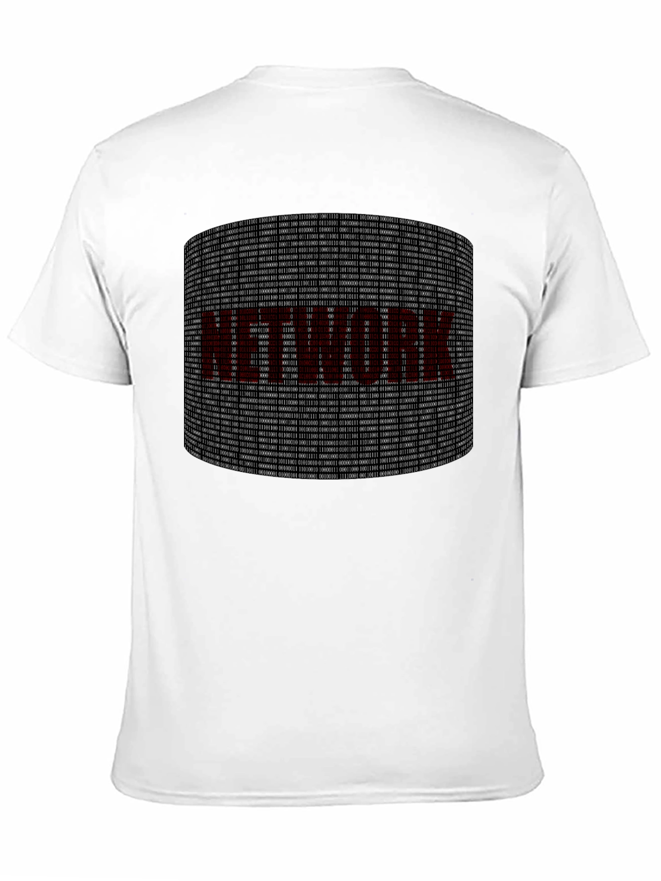 Network Binary Code Graphic Tee - Geek T-Shirt