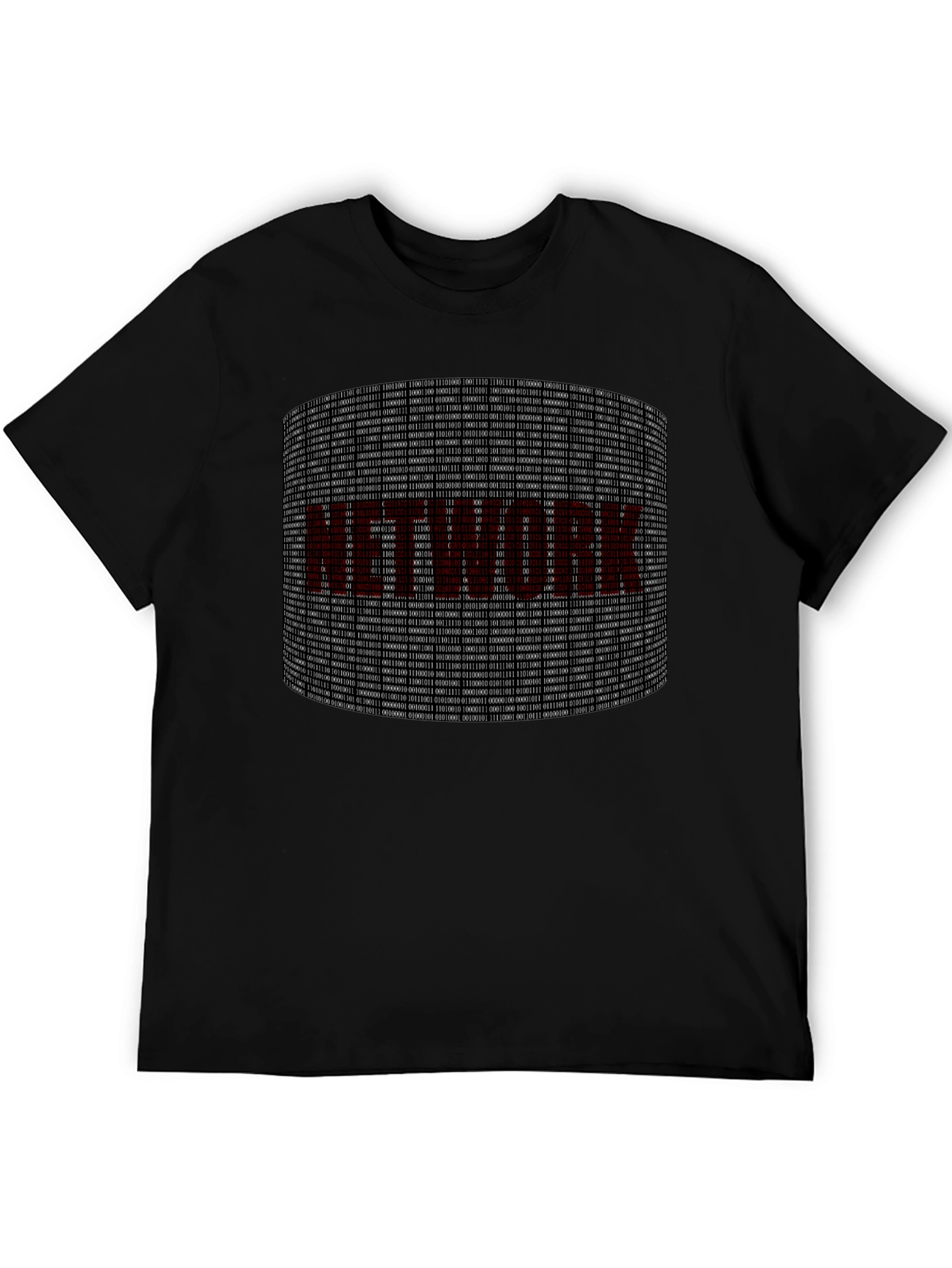 Network Binary Code Graphic Tee - Geek T-Shirt