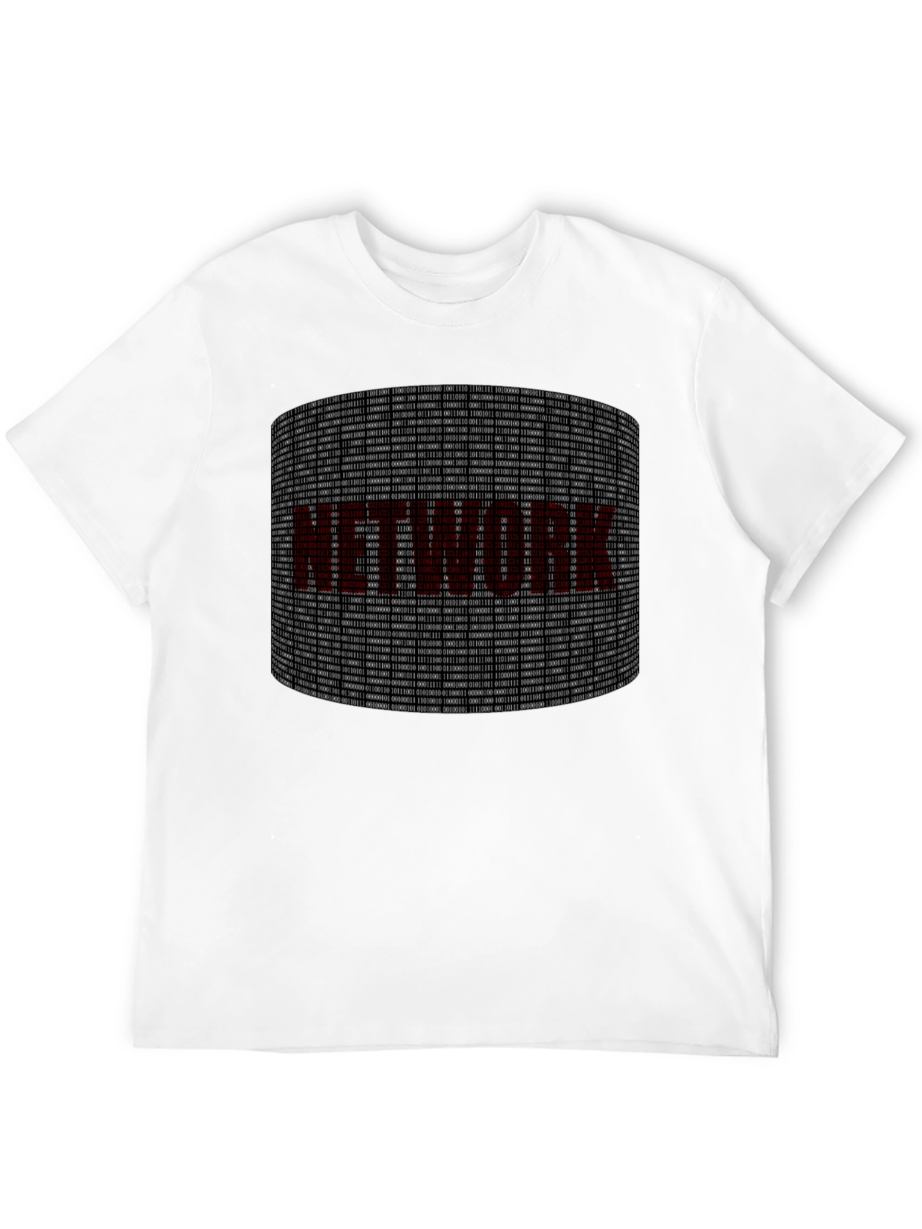 Network Binary Code Graphic Tee - Geek T-Shirt