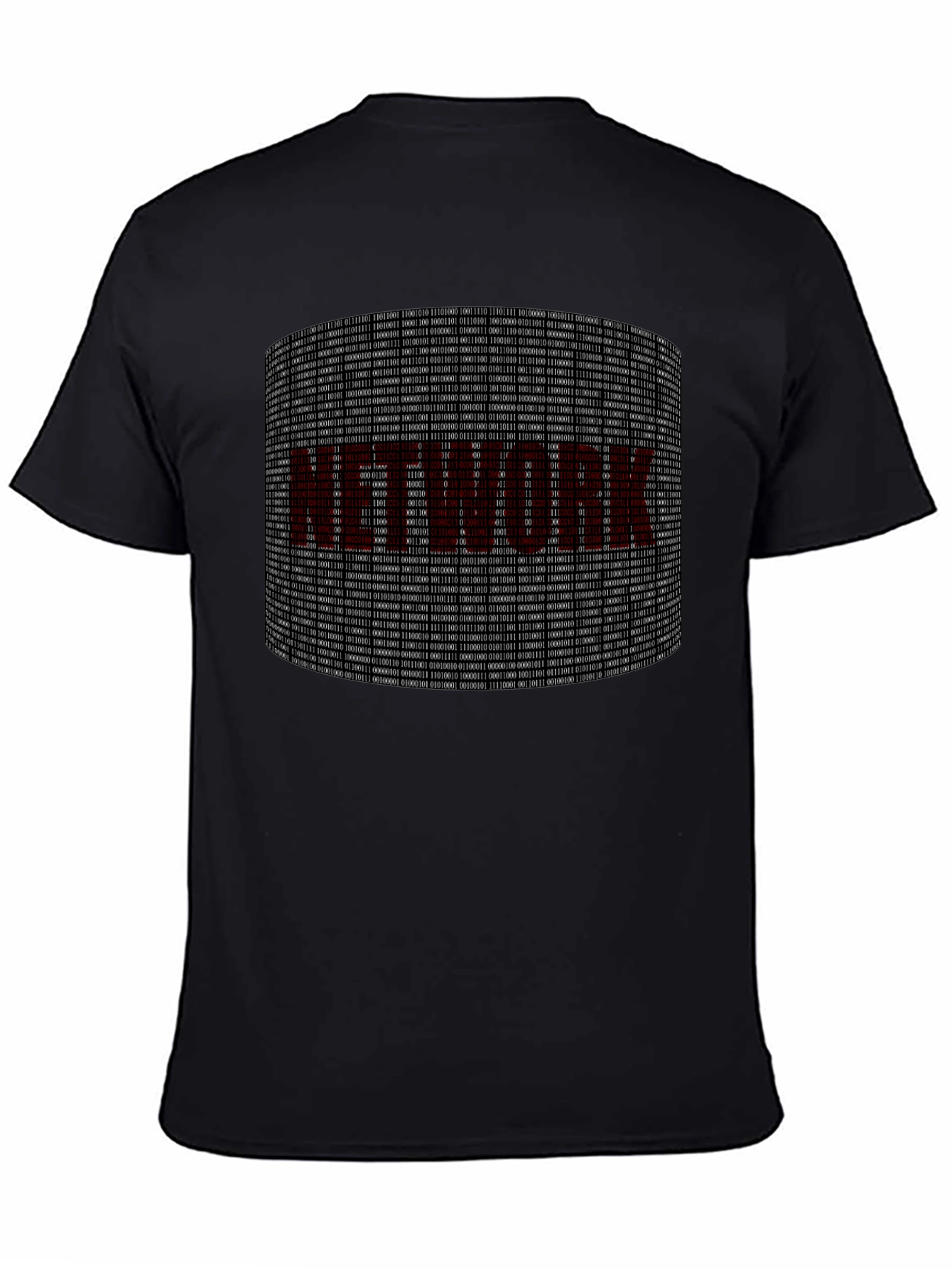 Network Binary Code Graphic Tee - Geek T-Shirt