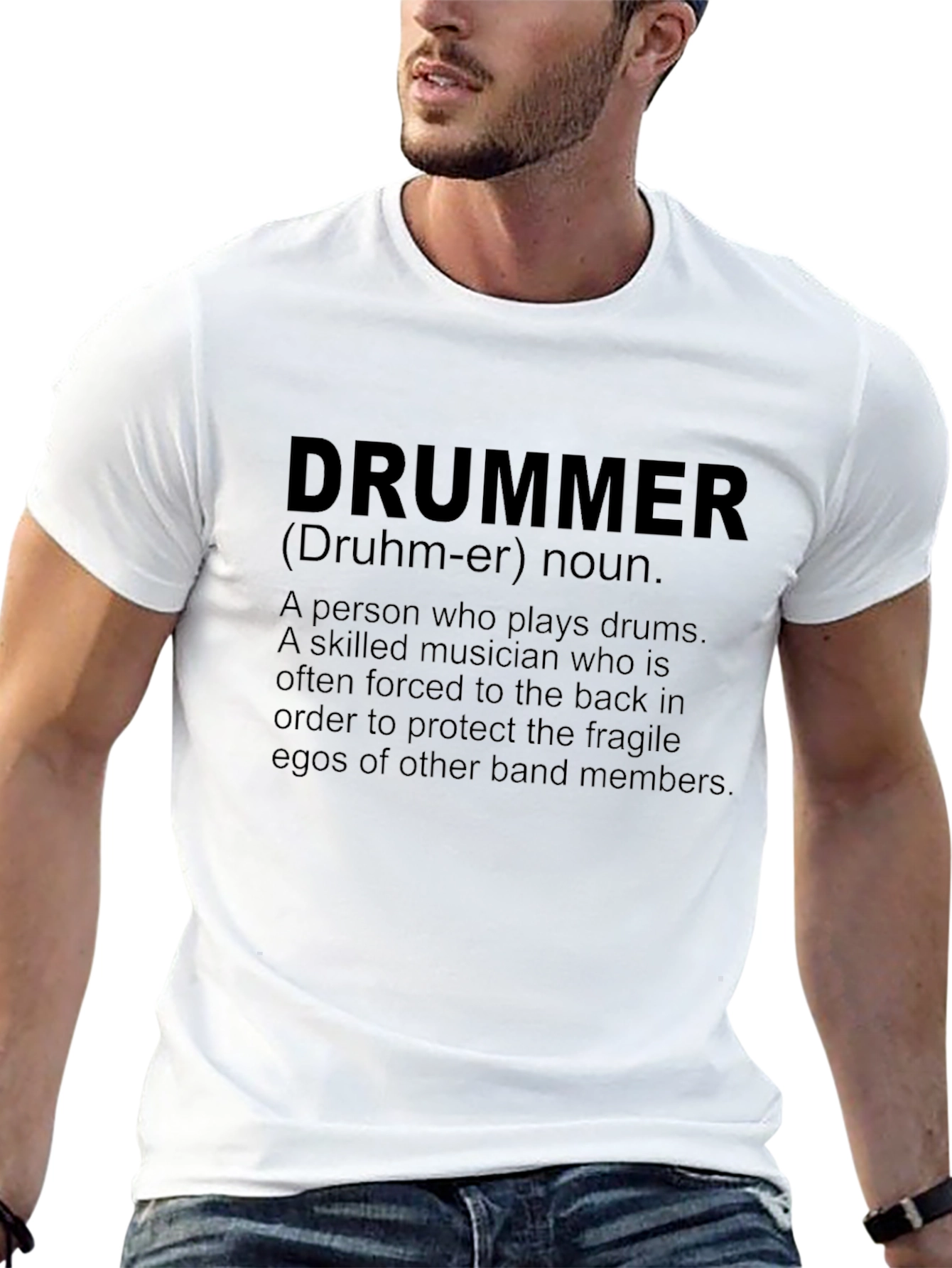 Drummer Definition T-Shirt - Musician Humor Tee