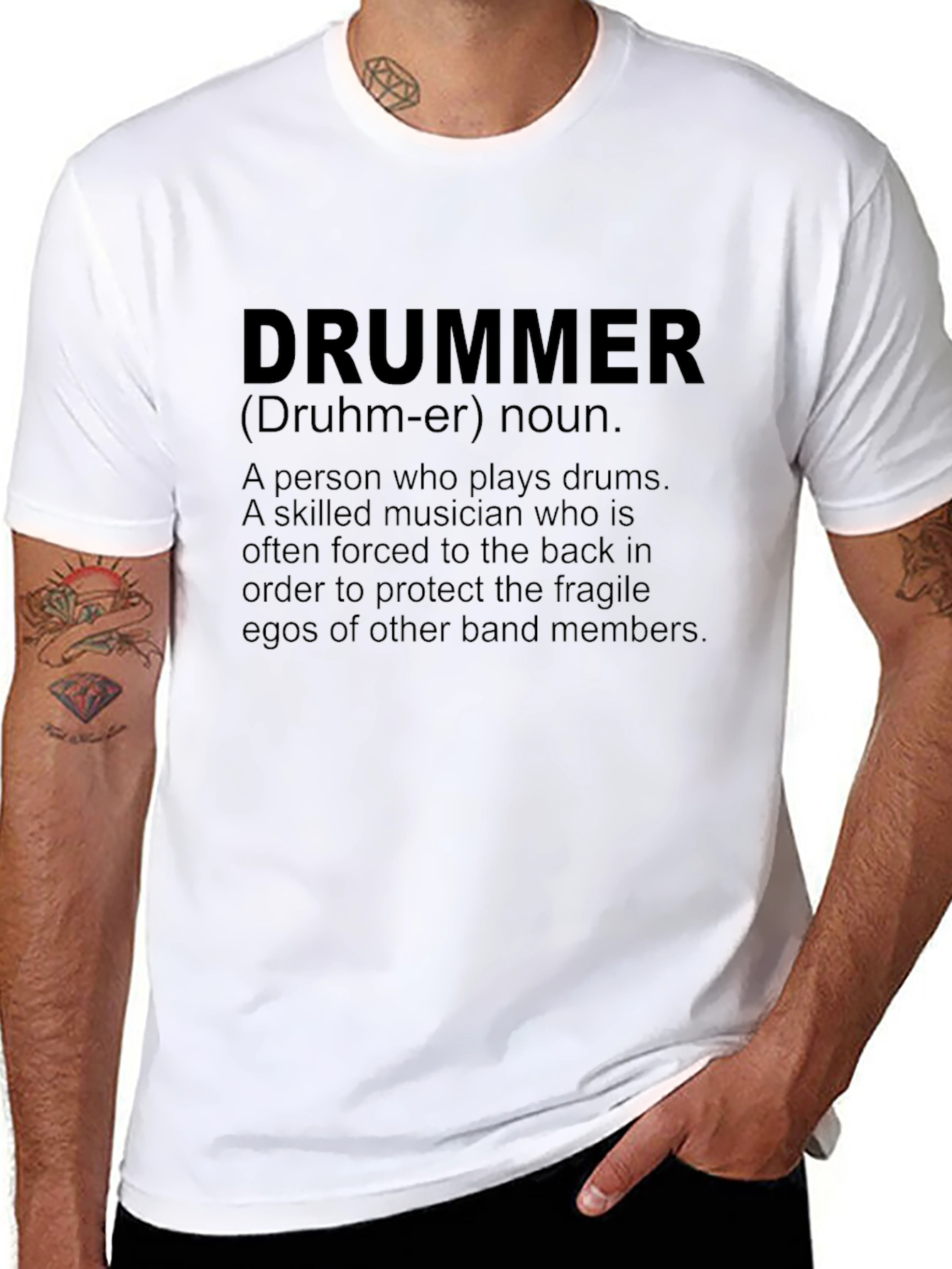 Drummer Definition T-Shirt - Musician Humor Tee