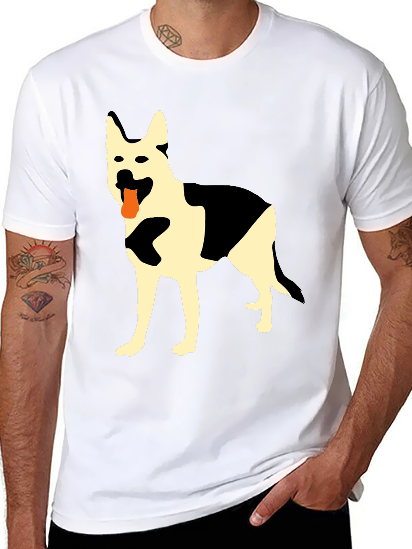 German Shepherd Graphic Tee - Dog Lover Apparel