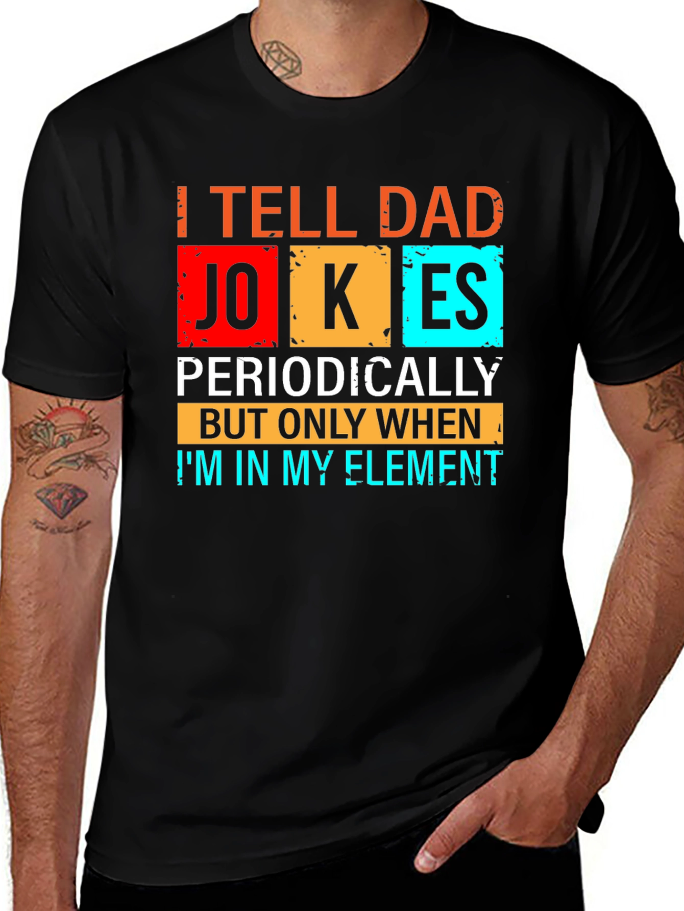 Dad Jokes T-Shirt - Periodic Table Humor Tee