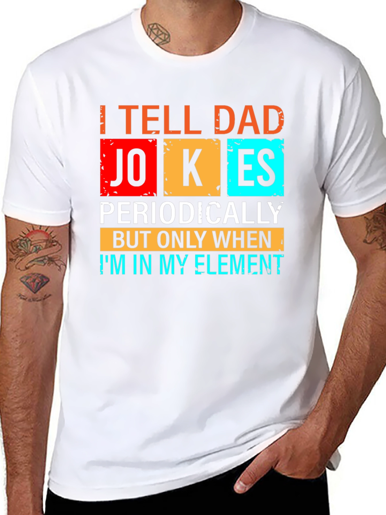 Dad Jokes T-Shirt - Periodic Table Humor Tee