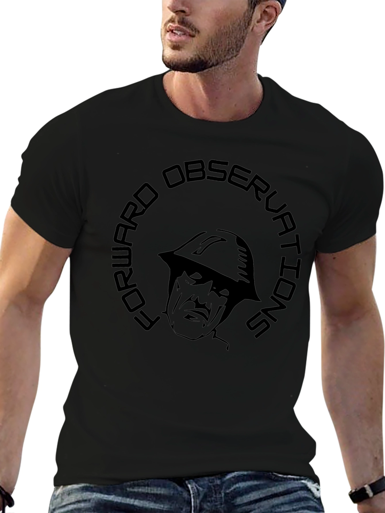 Forward Observations T-Shirt - Black Graphic Tee