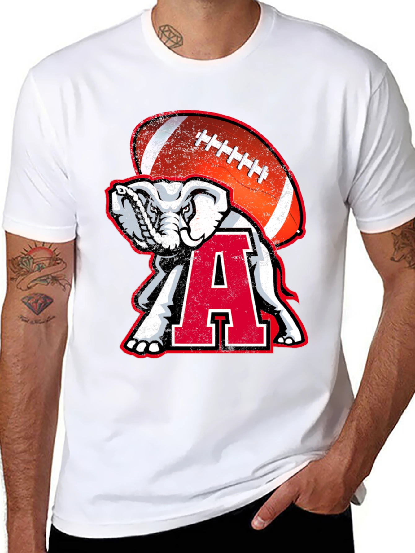 Alabama Elephant Football T-Shirt