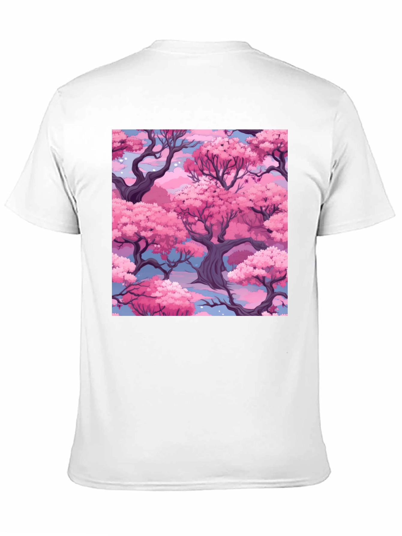 Sakura Blossom T-Shirt - Black Cotton Blend