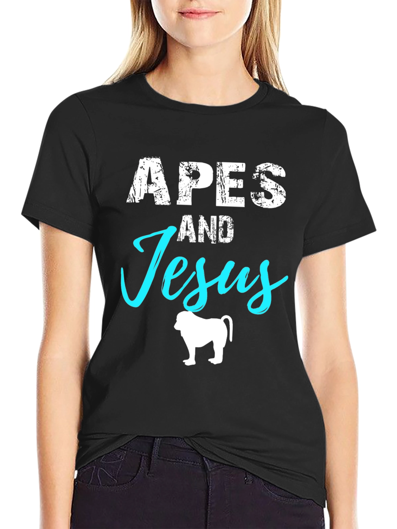 Apes and Jesus Graphic T-Shirt