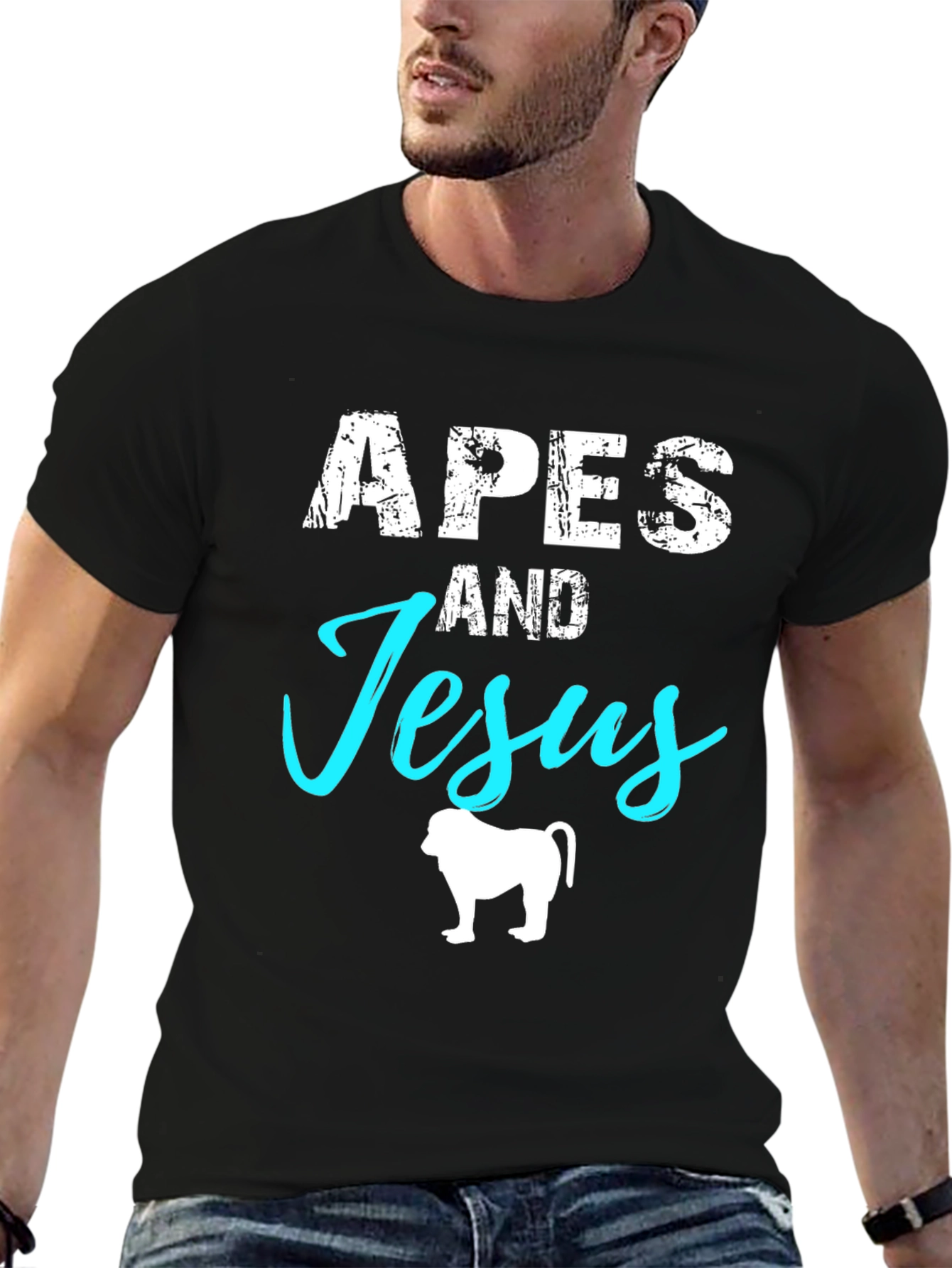 Apes and Jesus Graphic T-Shirt