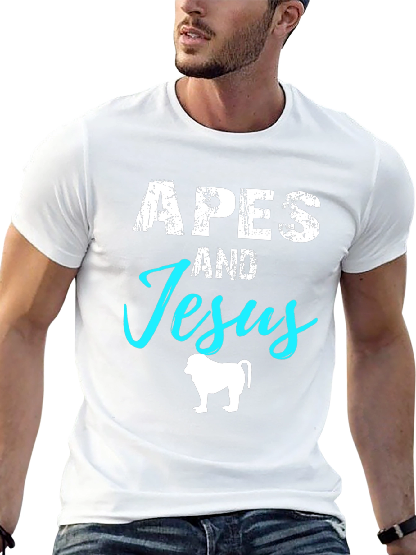 Apes and Jesus Graphic T-Shirt