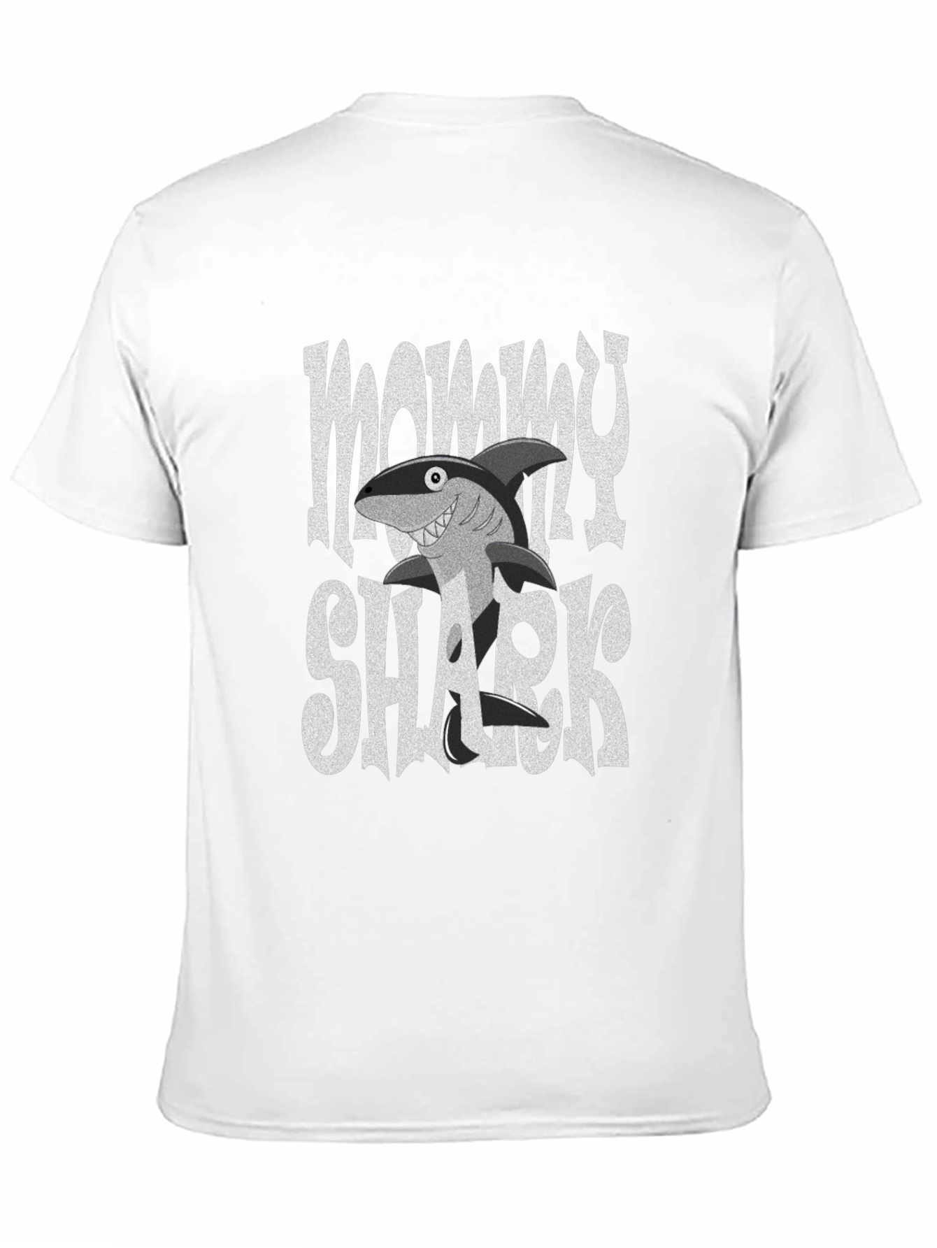 Mommy Shark Graphic Tee - Black Cotton Comfort