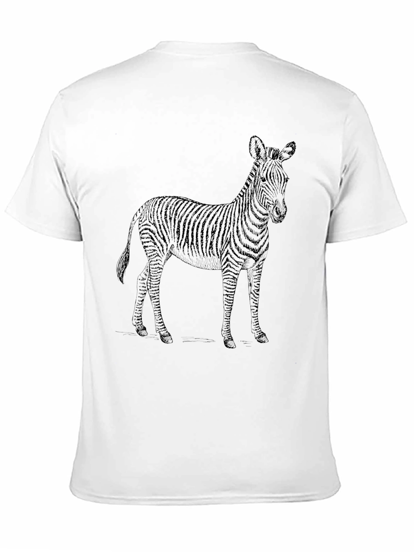 Zebra Graphic Black T-Shirt