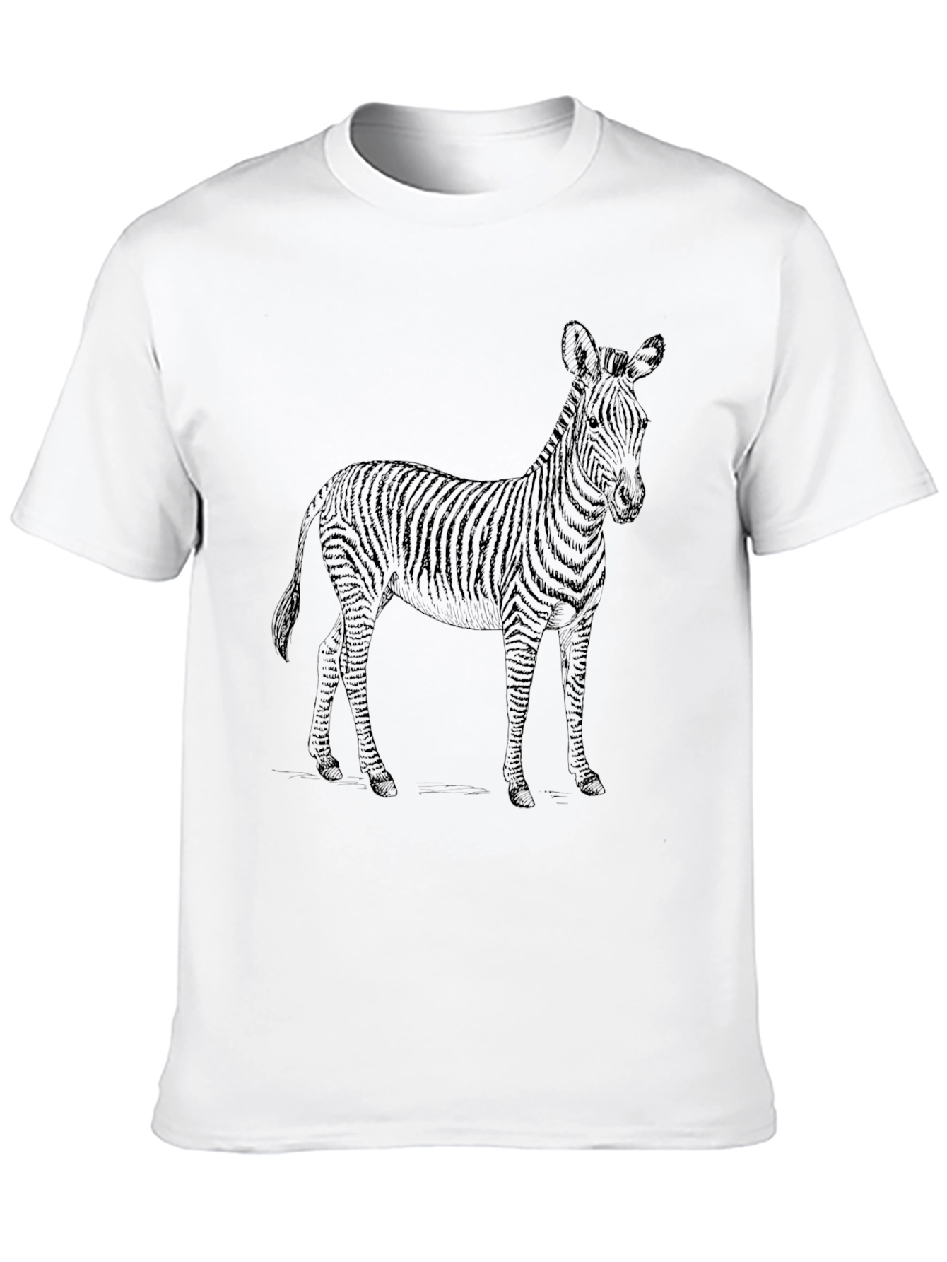 Zebra Graphic Black T-Shirt