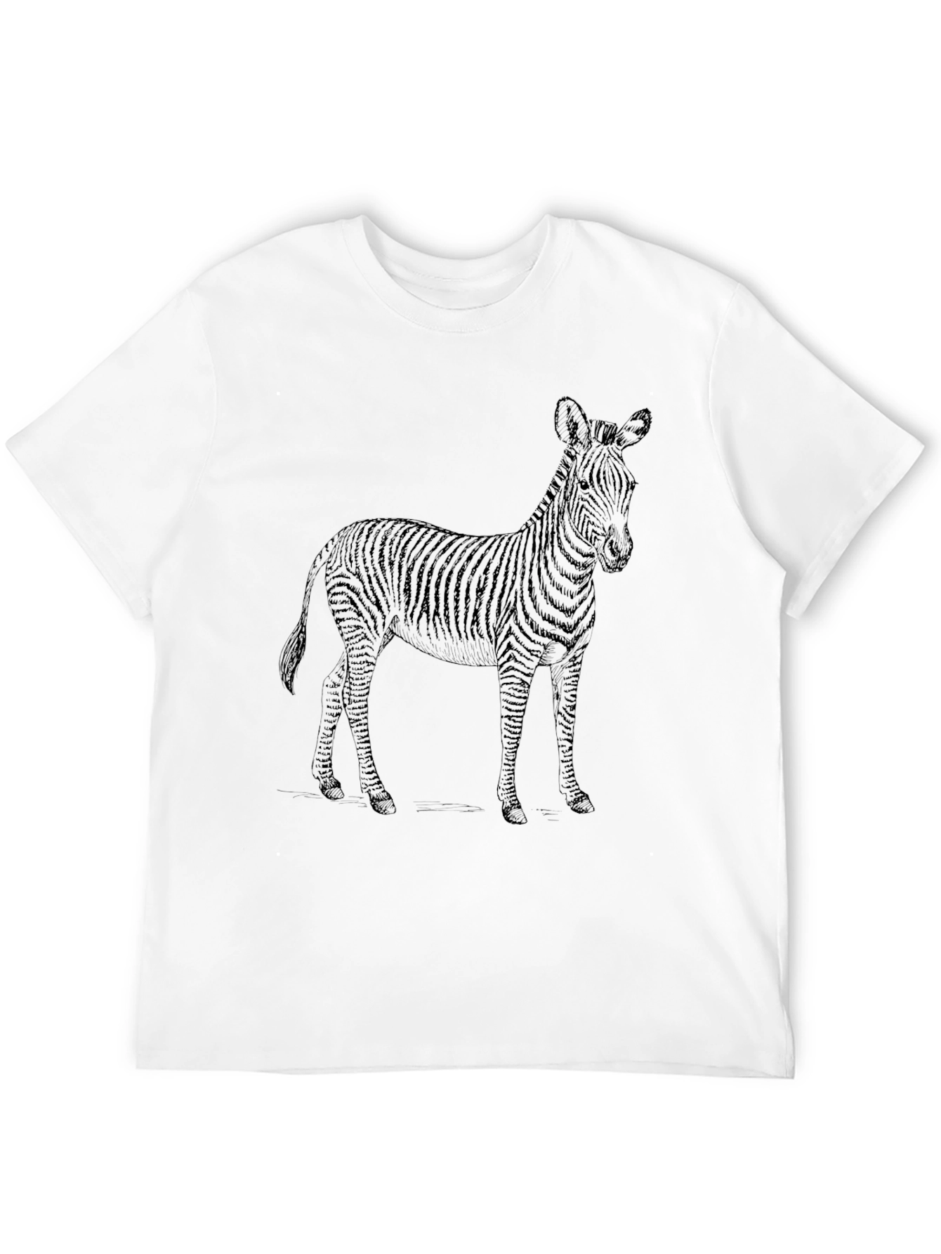 Zebra Graphic Black T-Shirt
