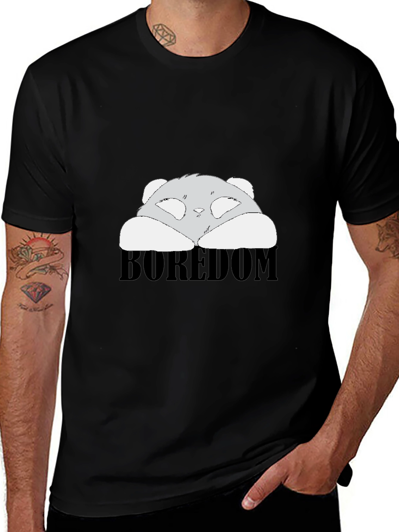 Boredom Panda Black T-Shirt