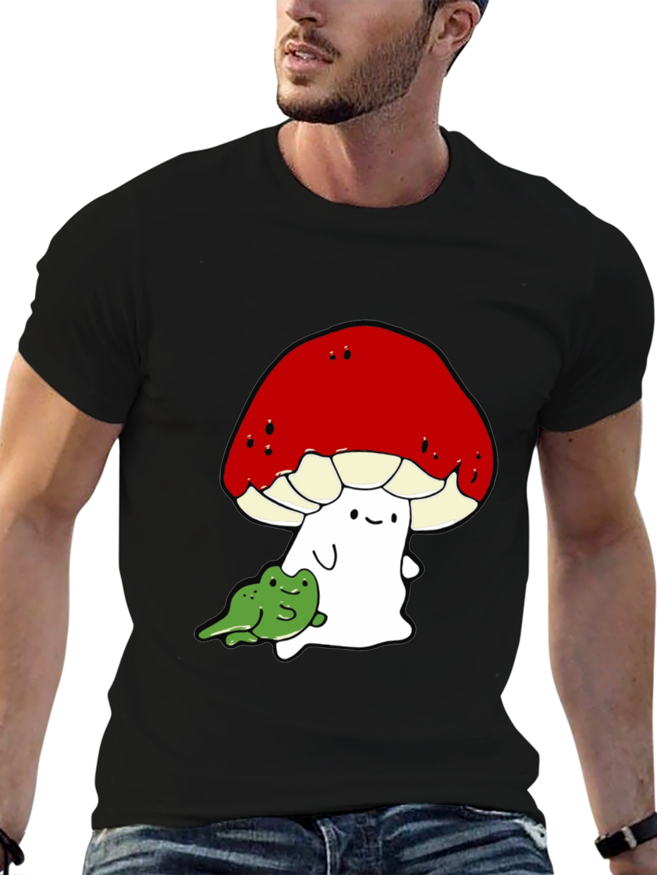 Mushroom & Frog Graphic Tee