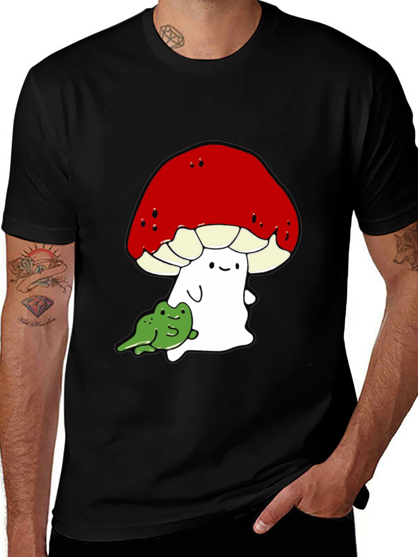 Mushroom & Frog Graphic Tee